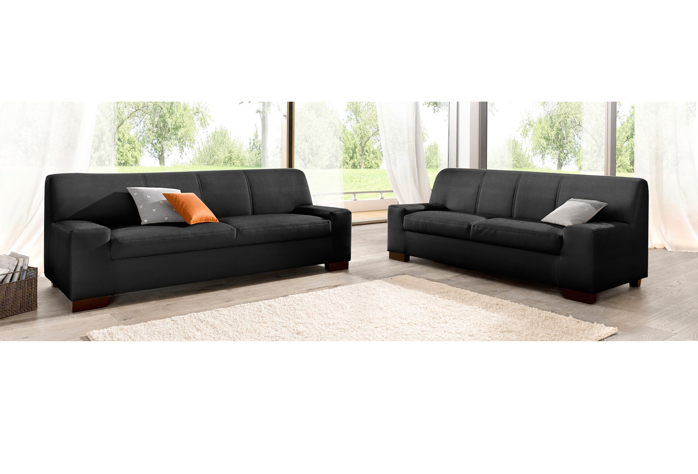 DOMO collection Polstergarnitur »Norma«, (Set, 2 tlg.), bestehend aus je einem 2- und 3-Sitzer