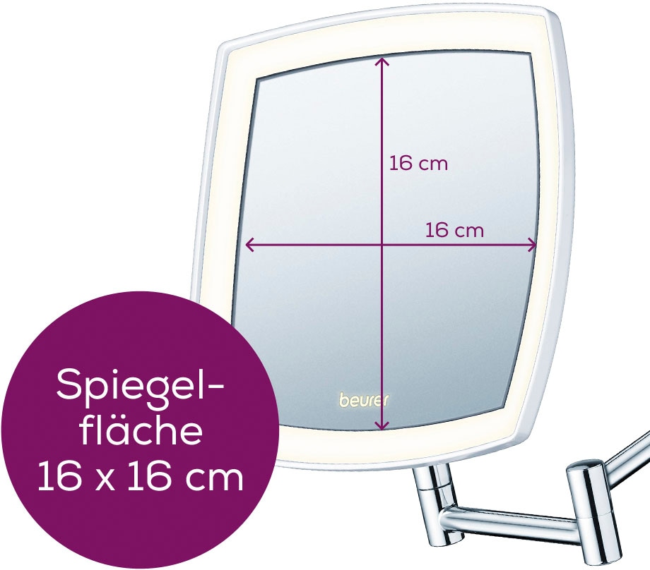 BEURER Kosmetikspiegel »BS 89«, mit extra hellem LED-Licht