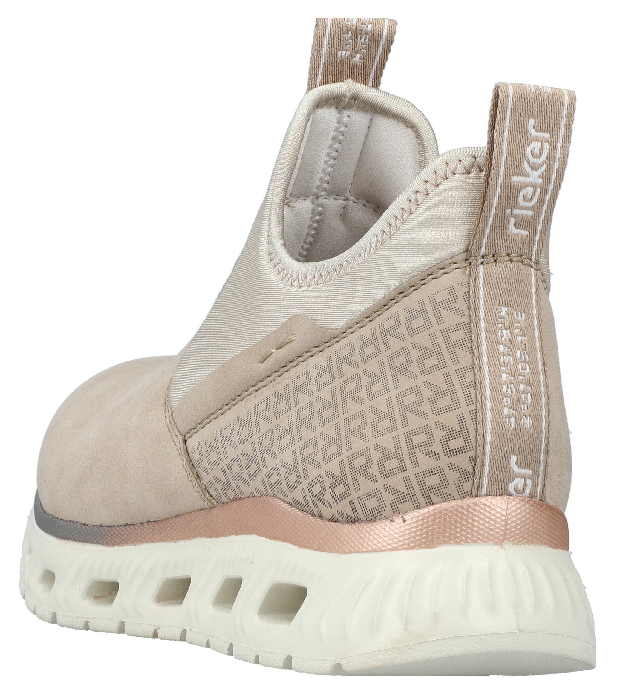 RIEKER Sport Schlupfboots, High-Top-Sneaker, Schlupfboots mit elastischem Schaft