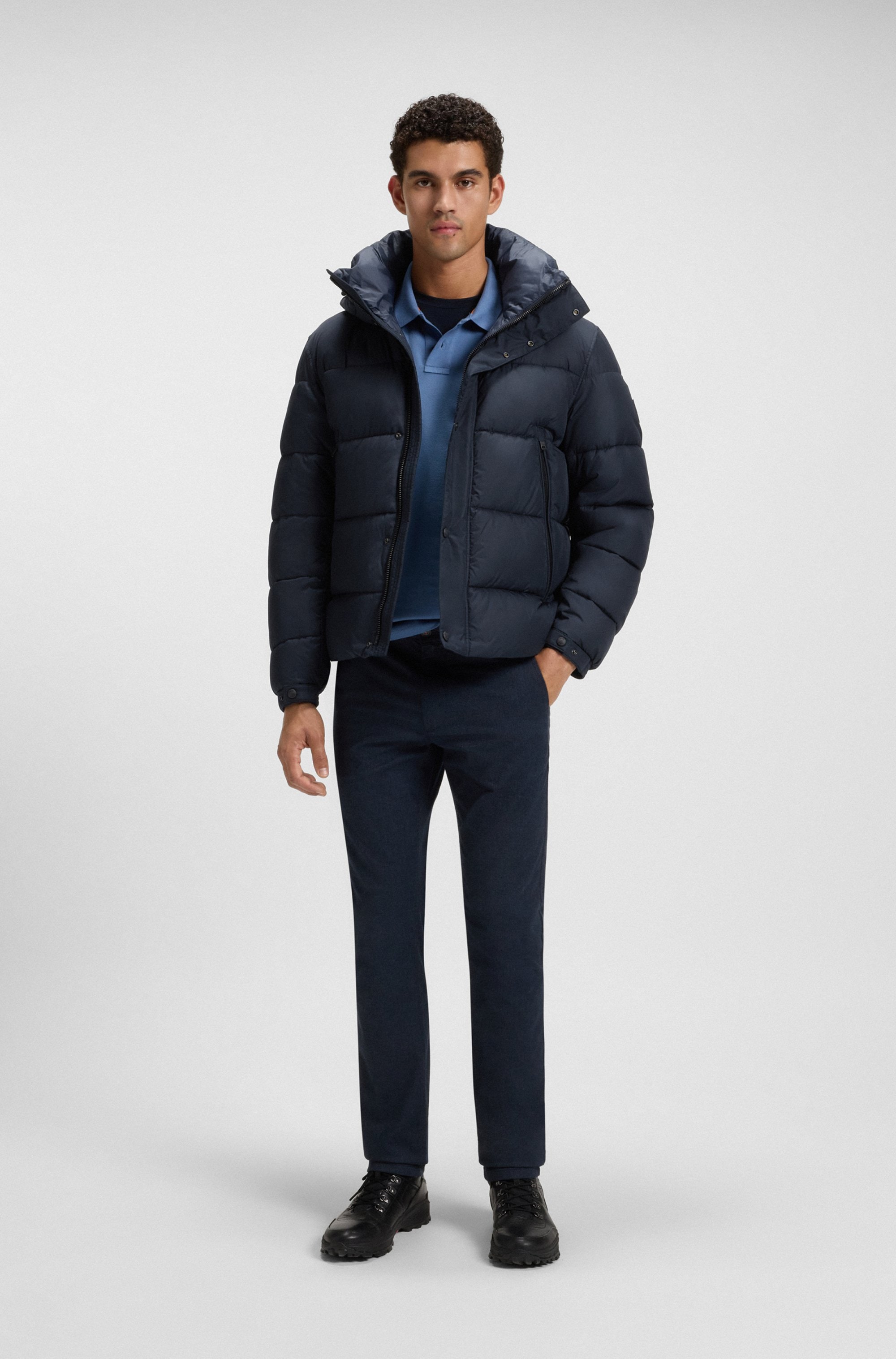 BOSS ORANGE Steppjacke »Omaris«, mit Kapuze, mit Reissverschlusstaschen