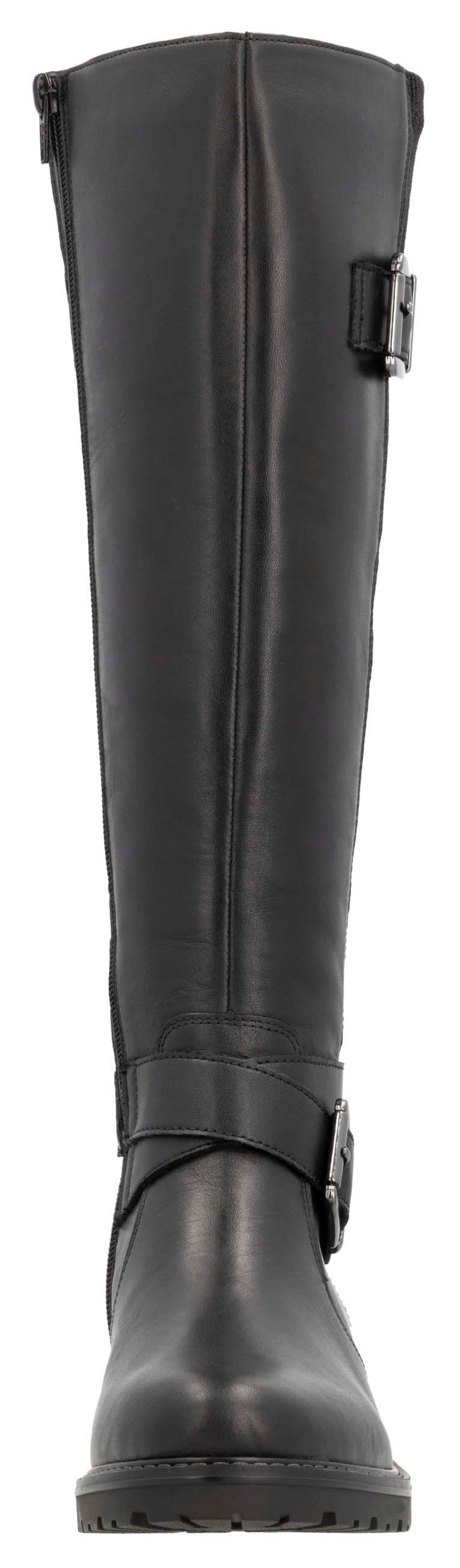 Remonte Stiefel »Elisabeth Hurley-Collection«, Blockabsatz, Herbstmode, Langschaftstiefel mit Innenreissverschluss