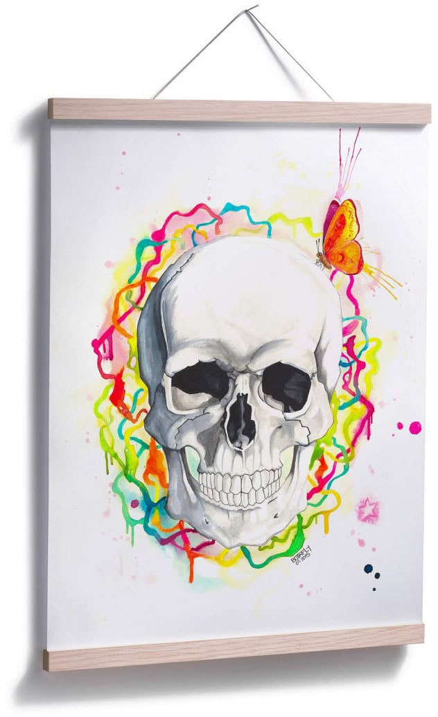 »Skull«, (1 Bild, St.), | Poster, online shoppen Poster Wandbild, Wandposter Jelmoli-Versand Schriftzug, Wall-Art
