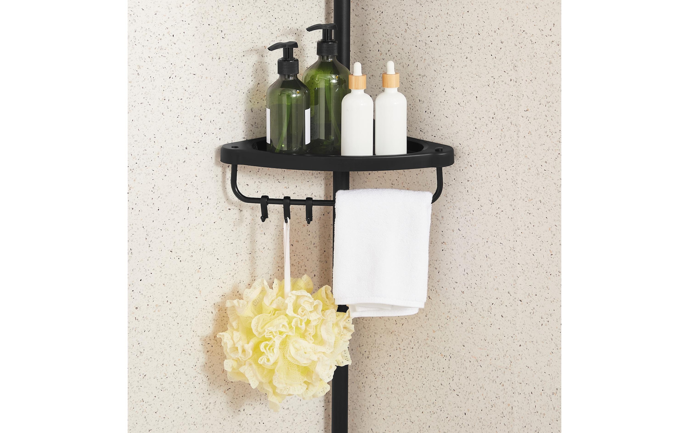 SONGMICS Badregal »85-305 cm Schwarz«