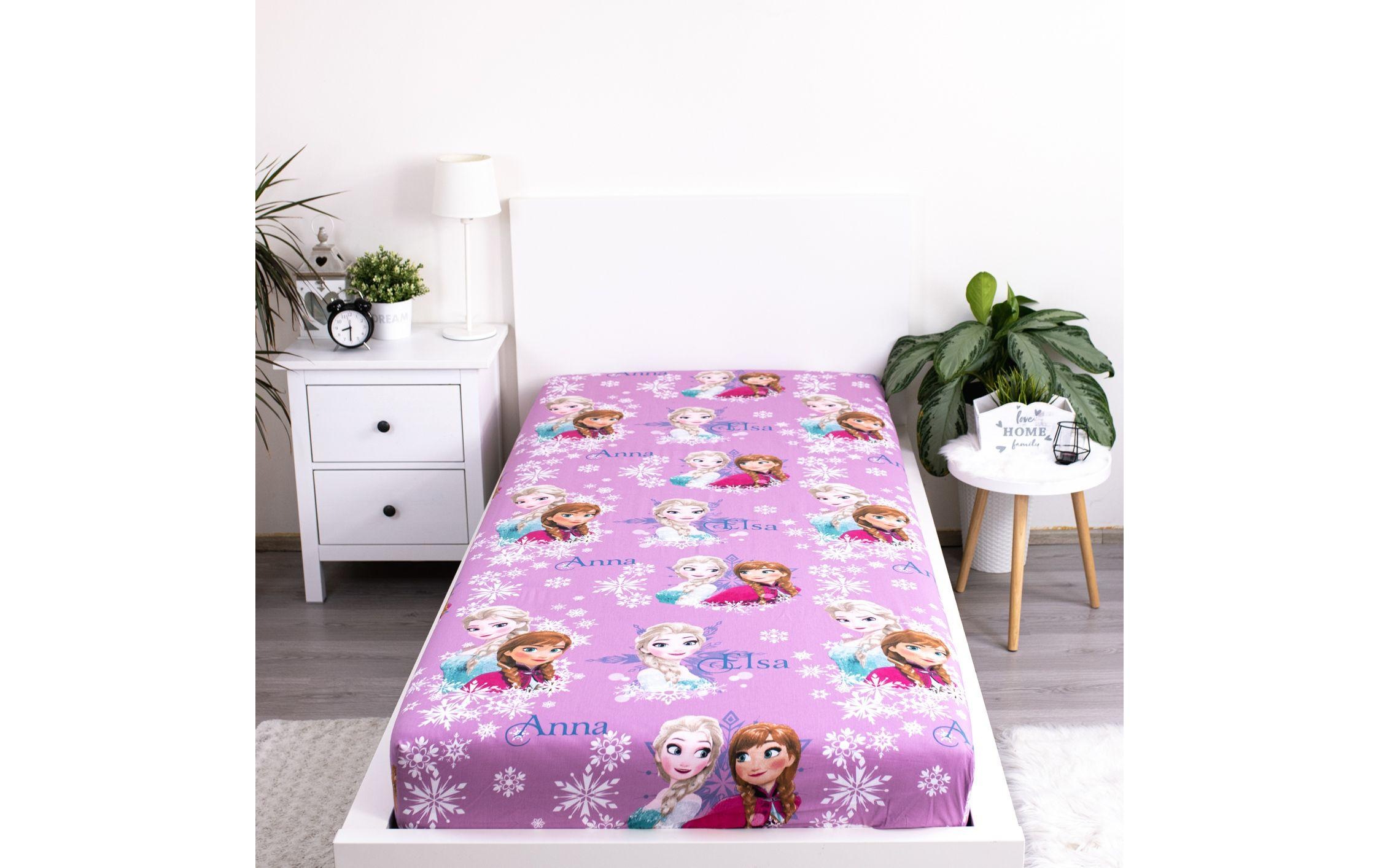 Spannbettlaken "Jerry Fabrics Frozen Duo sisters 90 x 200 cm"