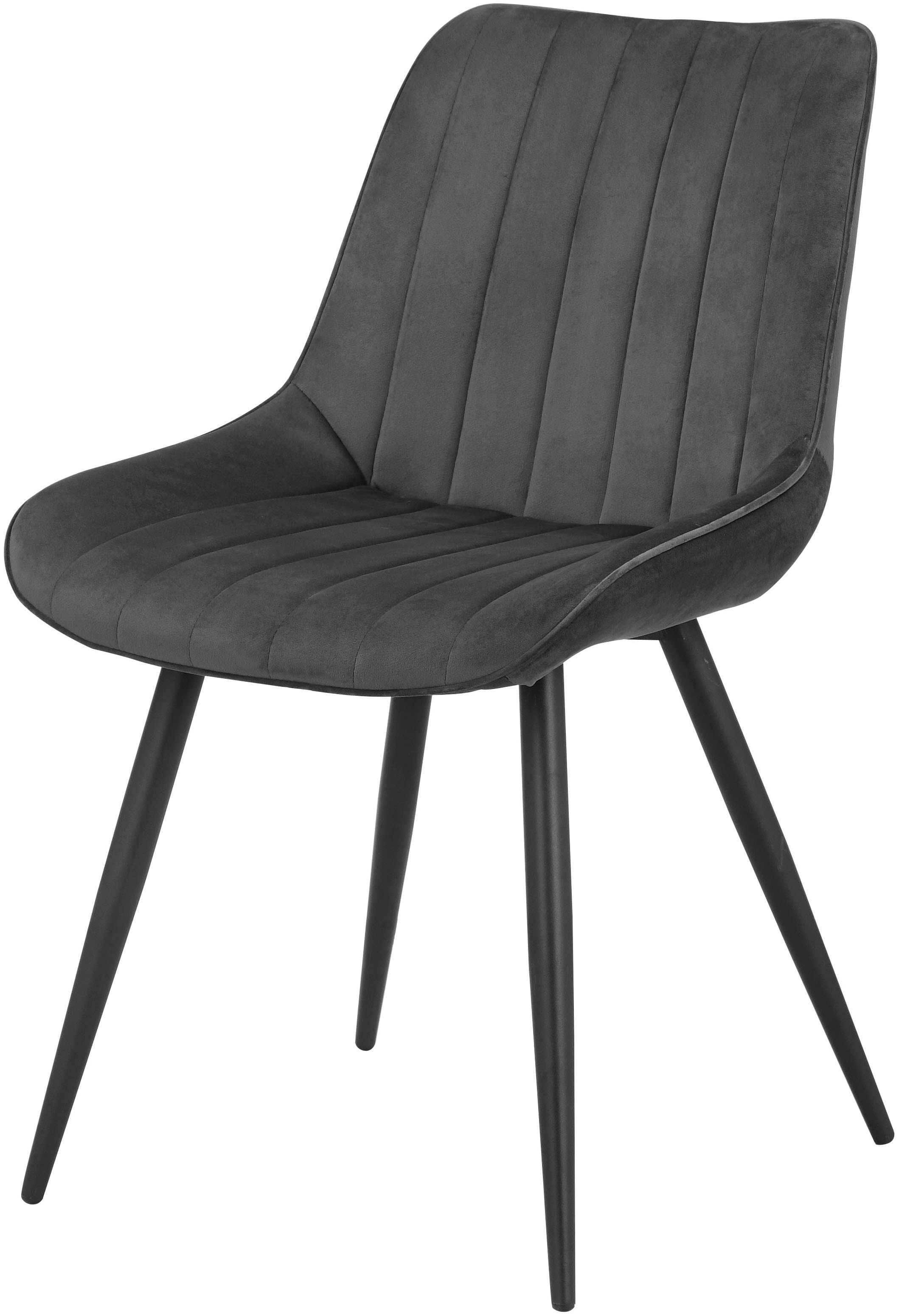 INOSIGN Esszimmerstuhl »Fairview, TOPSELLER!, OTTOs Choice«, (Set), 4 St., Samtvelours, Polsterstuhl mit weichem Samtveloursbezug, Metallgestell