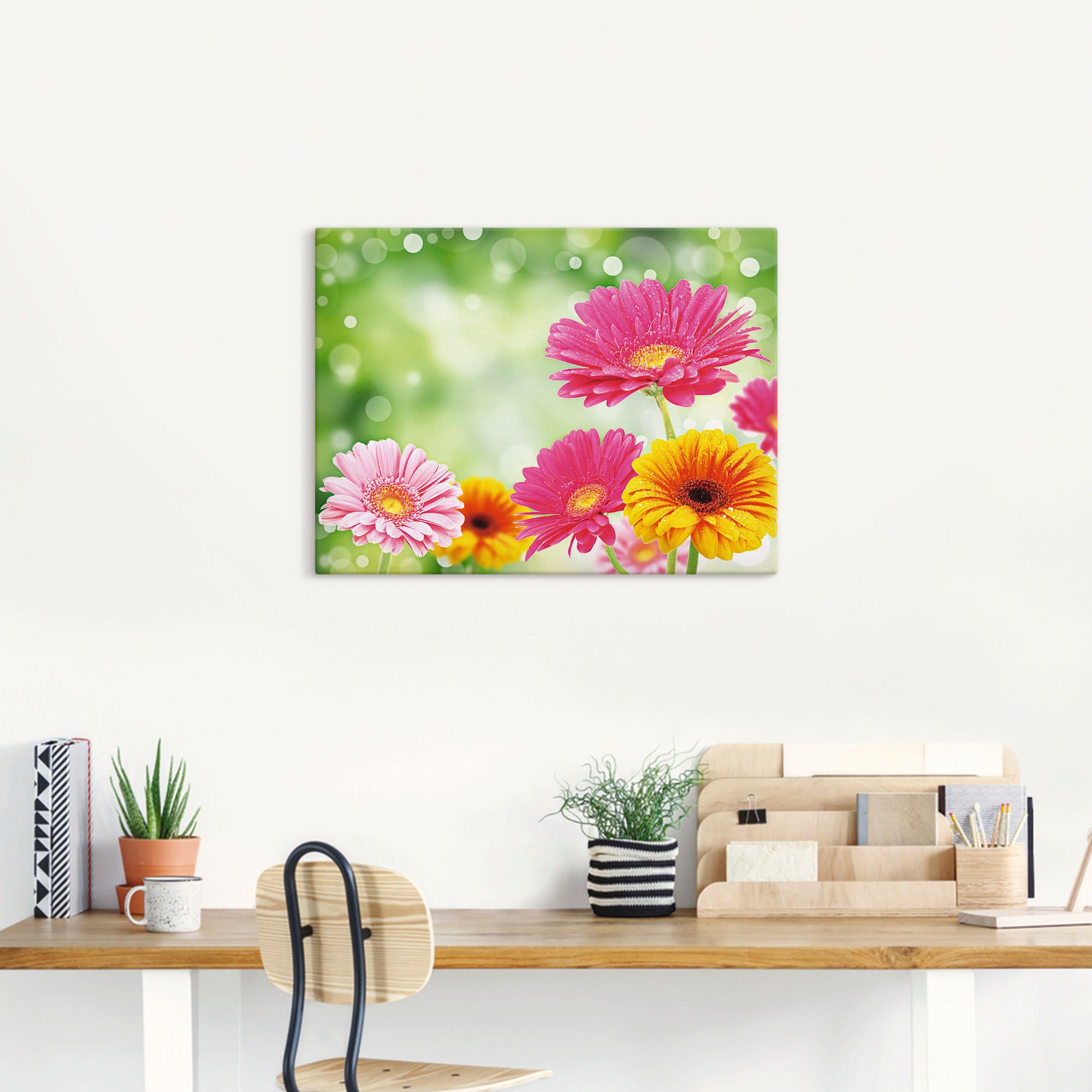 Artland Wandbild »Natürliche Romantik - Gerberas«, Blumen, (1 St.), als Leinwandbild, Poster in verschied. Grössen