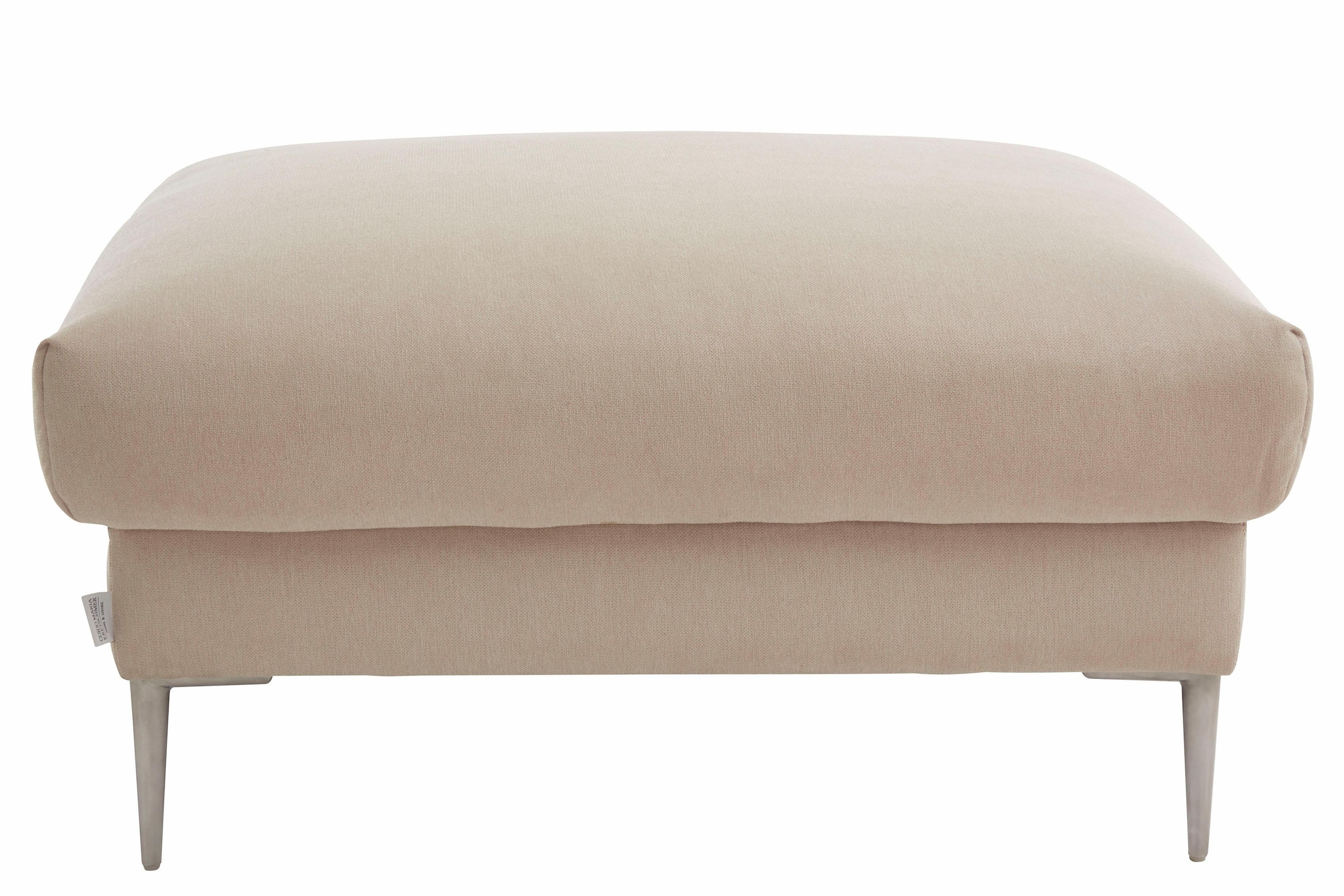 Guido Maria Kretschmer Home&Living Hocker »Lille, elegant und bequem durch Komfortsitzhöhe 46cm, hoher Fuss«