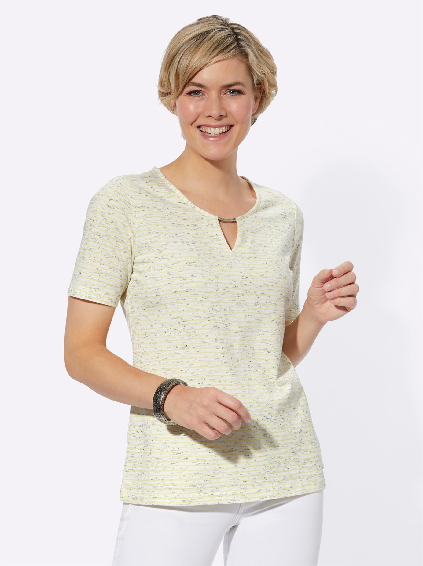 Casual Looks Kurzarmshirt »Ringelshirt« 1 Stk.