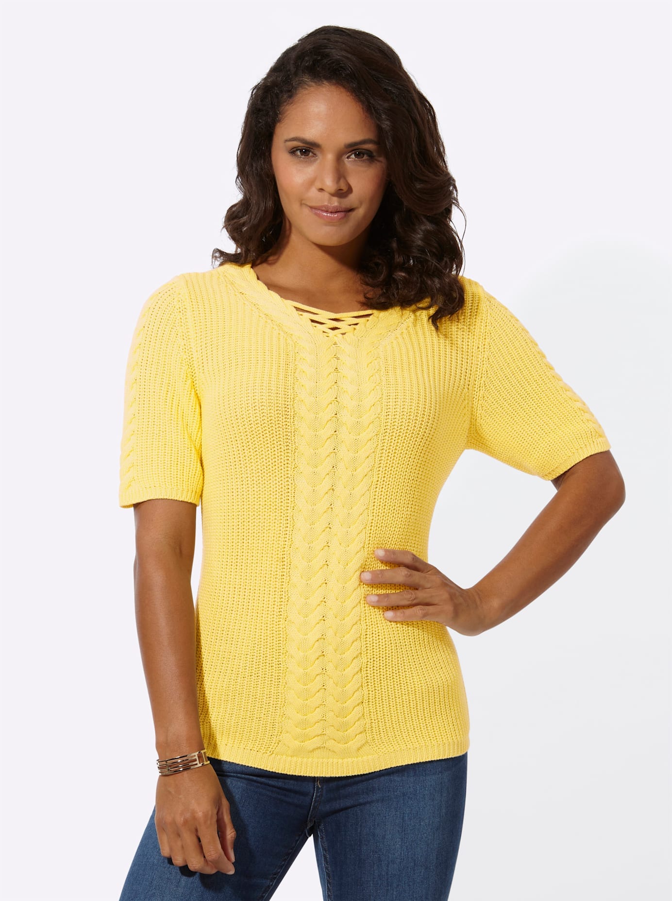Casual Looks Kurzarmpullover »Pullover«