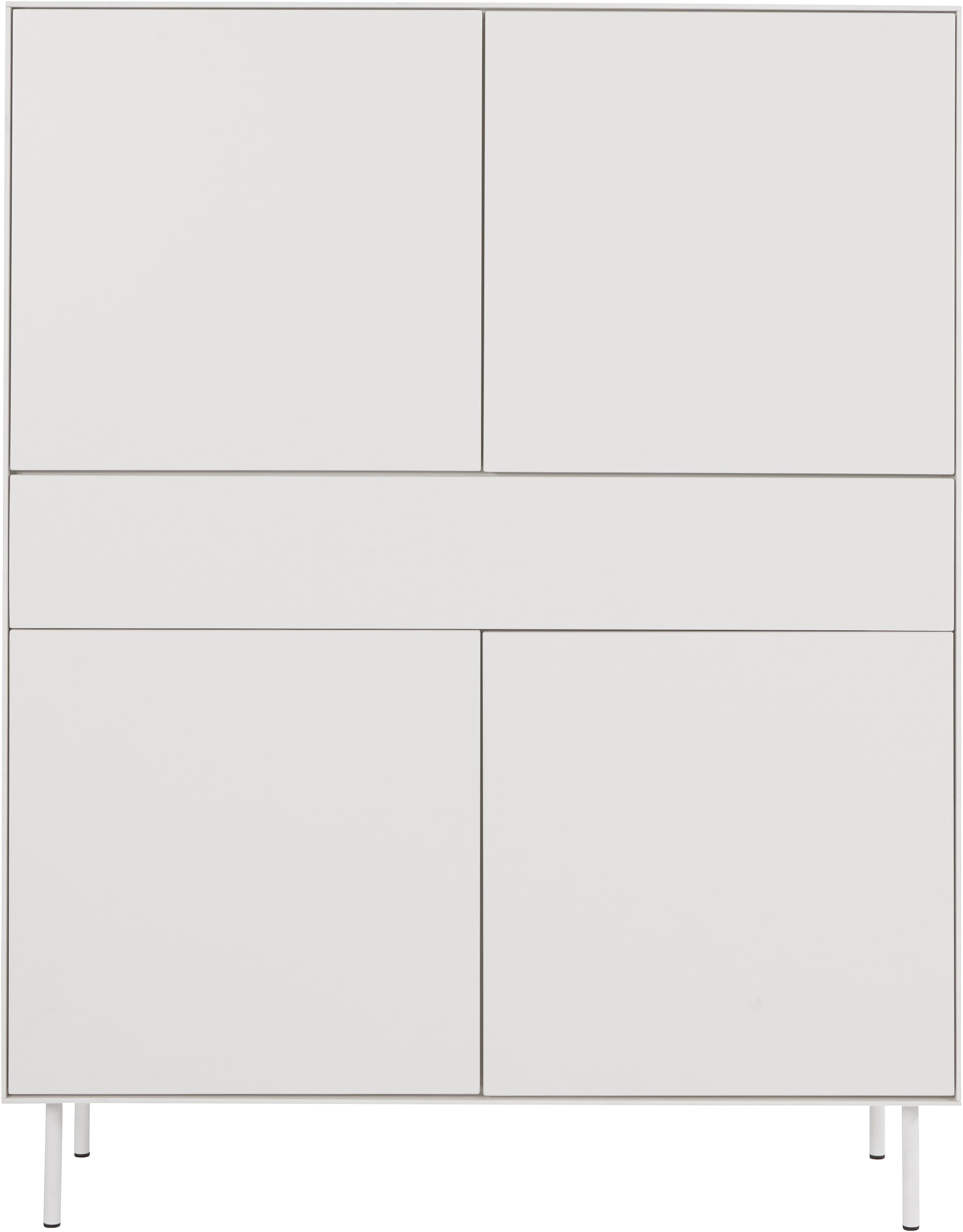 LeGer Home by Lena Gercke Highboard »Essentials«, Höhe: 144cm, MDF lackiert, Push-to-open-Funktion