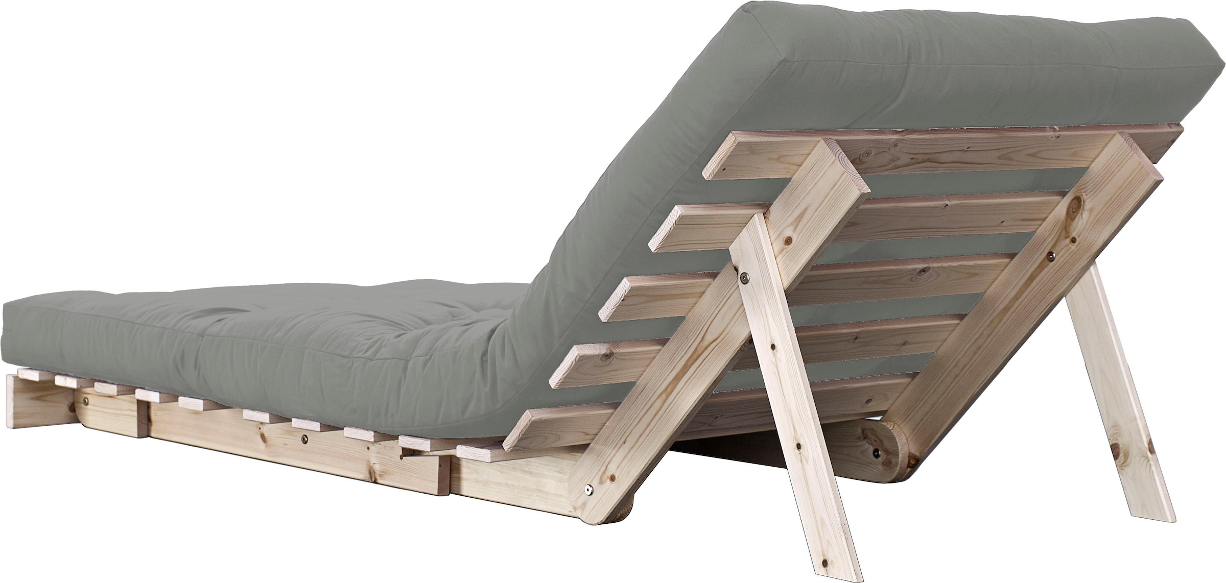Karup Design Daybett »Daybett Roots Schlafsofa – Gästebett & Sofa aus FSC®-Kiefer«, Inkl. Futonmatratze, in mehreren Grössen & Farben erhältlich