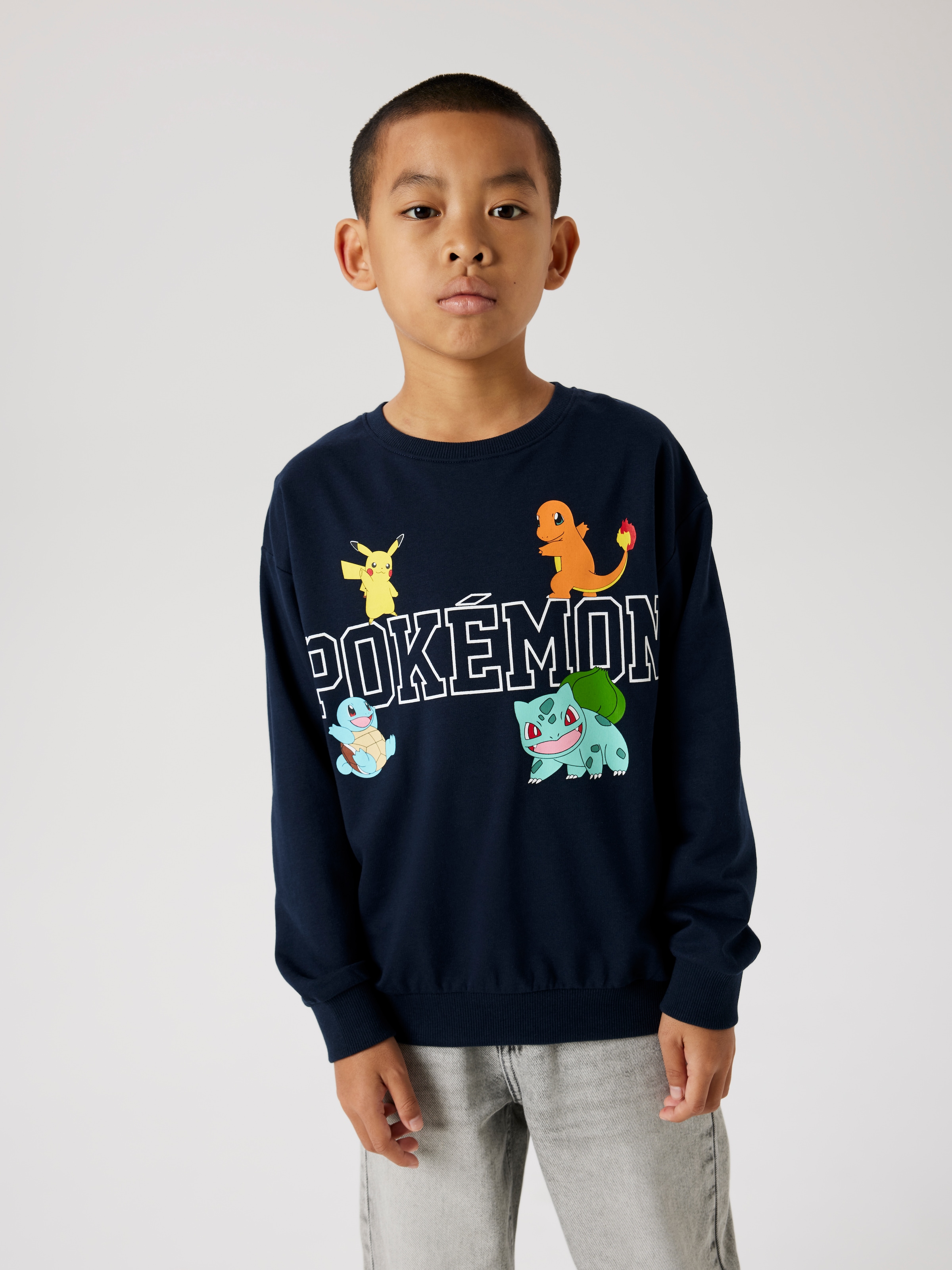 Name It Sweatshirt »NKMDAY – Sweater mit coolem Print und Rippbündchen«, bedruckt, casual, regular fit, Sweatware, Rundhals