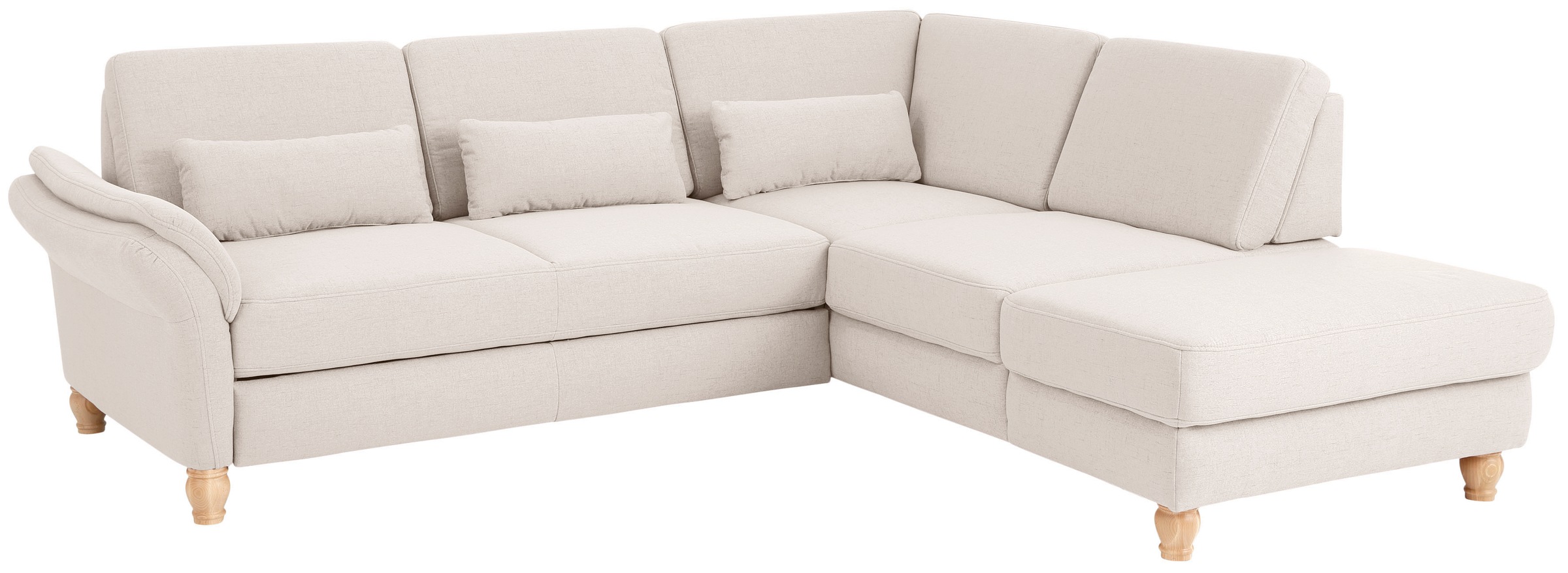 Home affaire Ecksofa »Palace L-Form«, incl. Sitztiefenverstellung, wahlweise mit Bettfunktion und Stauraum