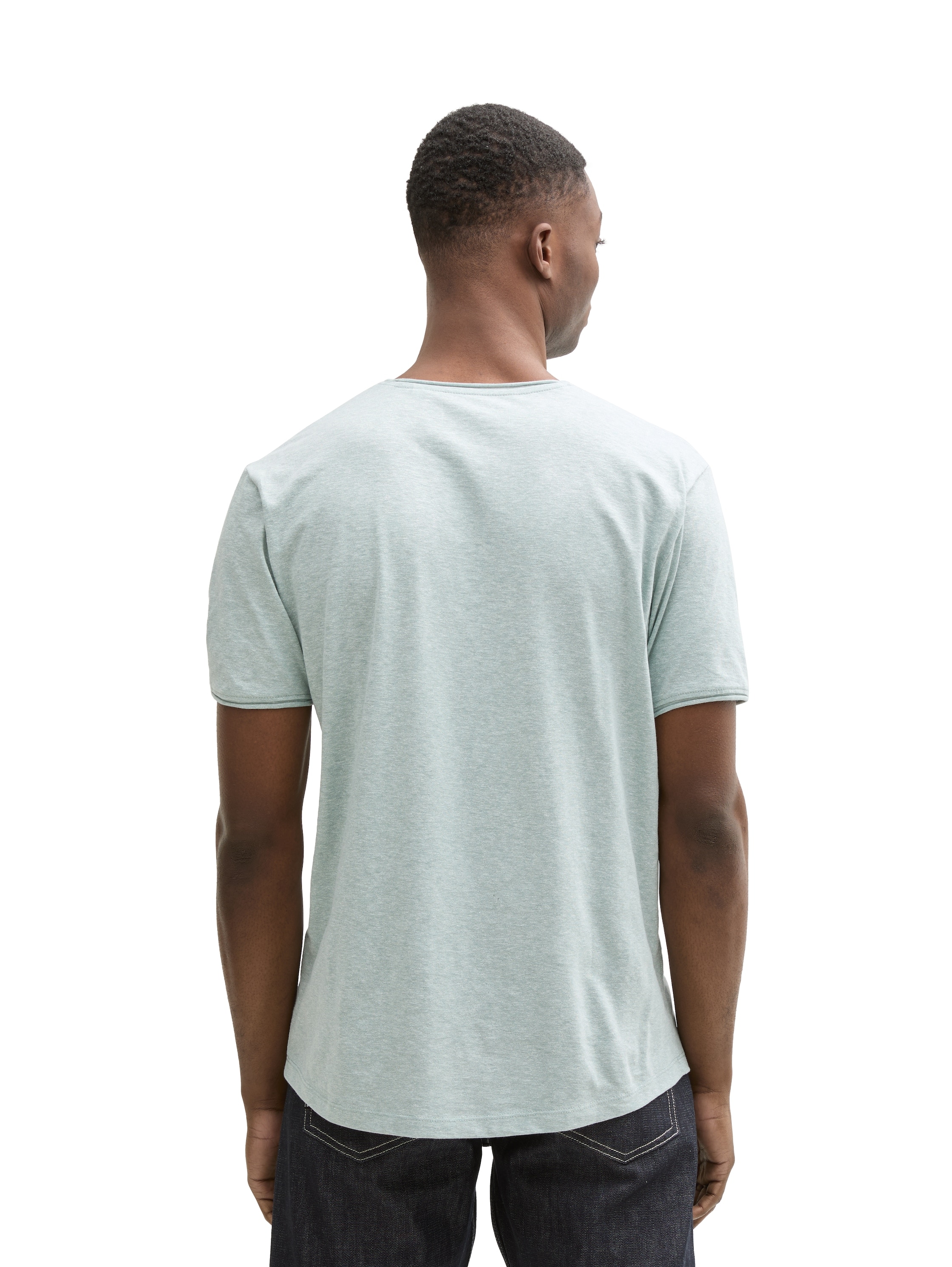 TOM TAILOR Denim T-Shirt, in Melange-Optik