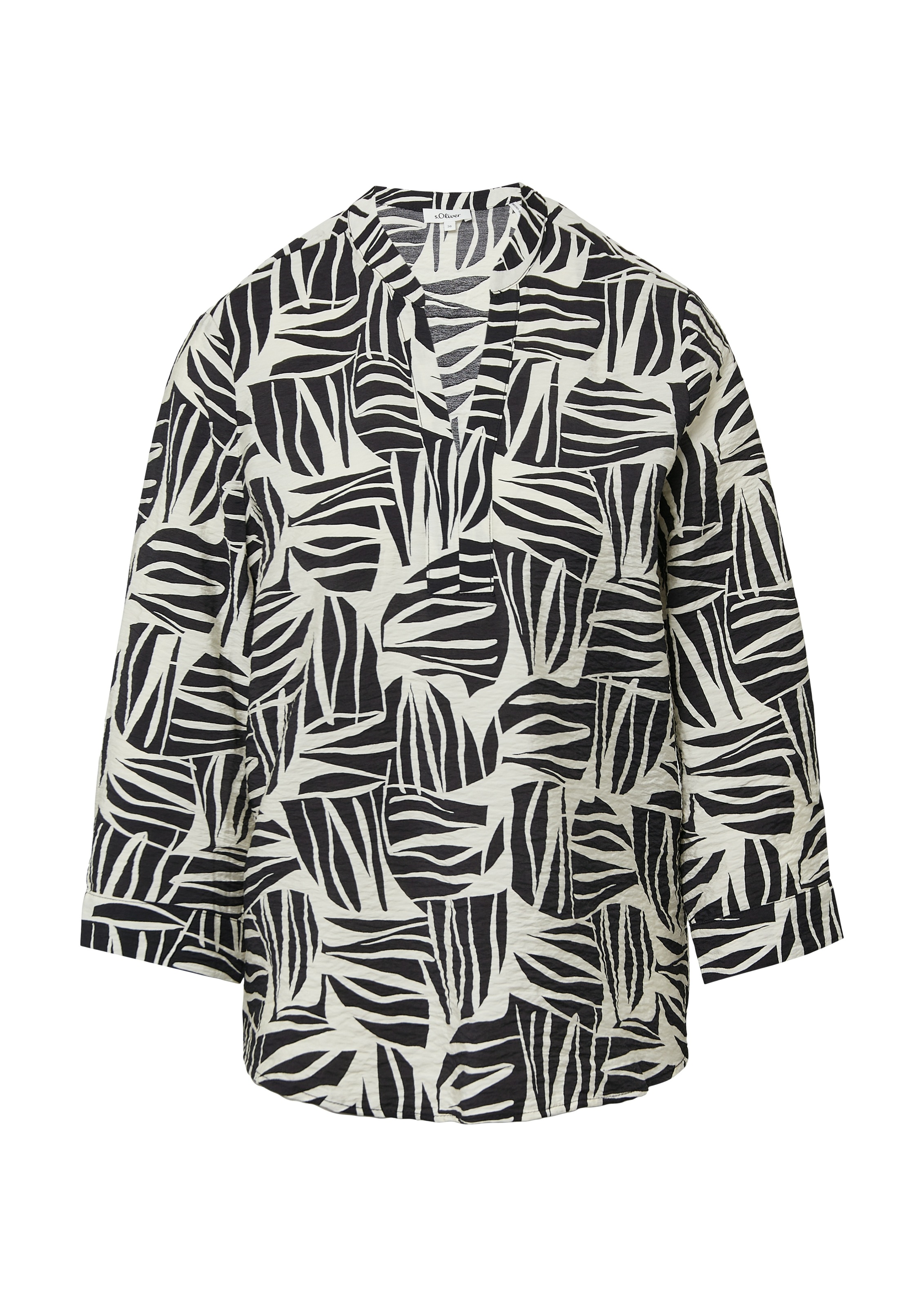 s.Oliver Klassische Bluse, mit All-Over Print