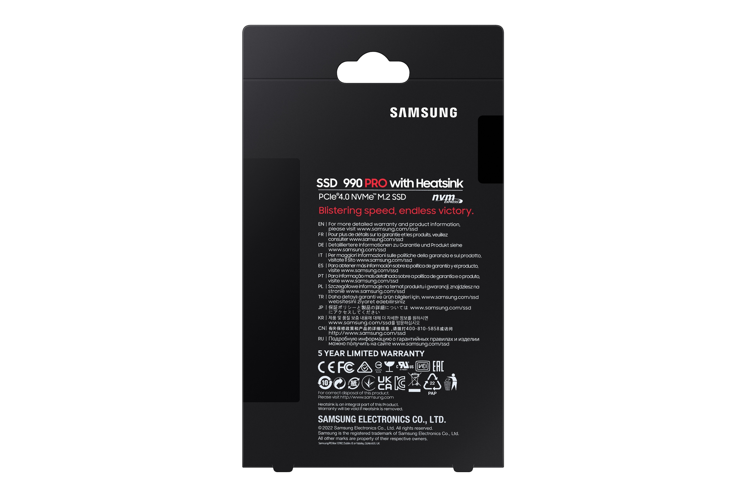 Samsung interne SSD »990 PRO Heatsink«, Anschluss M.2, mit Kühlkörper