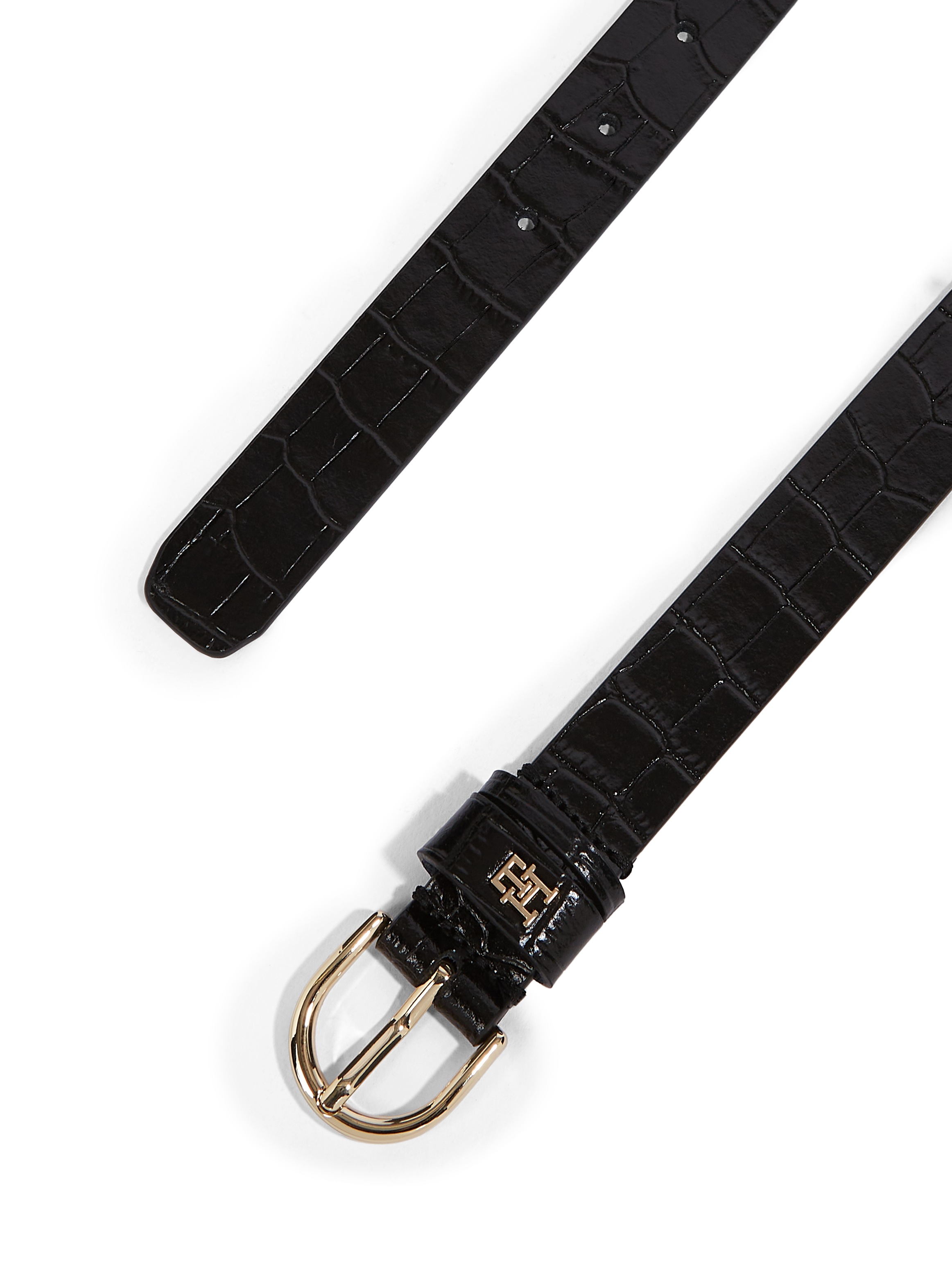 Tommy Hilfiger Ledergürtel »ESSENTIAL EFFORTLESS«, 2,5 cm, geprägt, mit TH Monogramm, glänzend