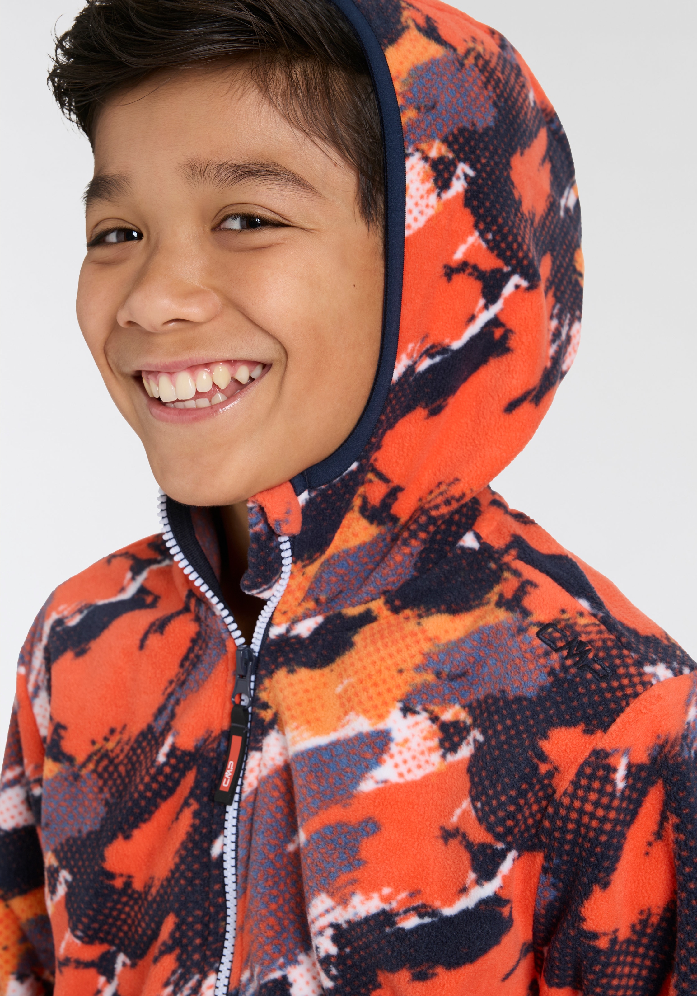 CMP Fleecejacke, mit Kapuze, für Kinder