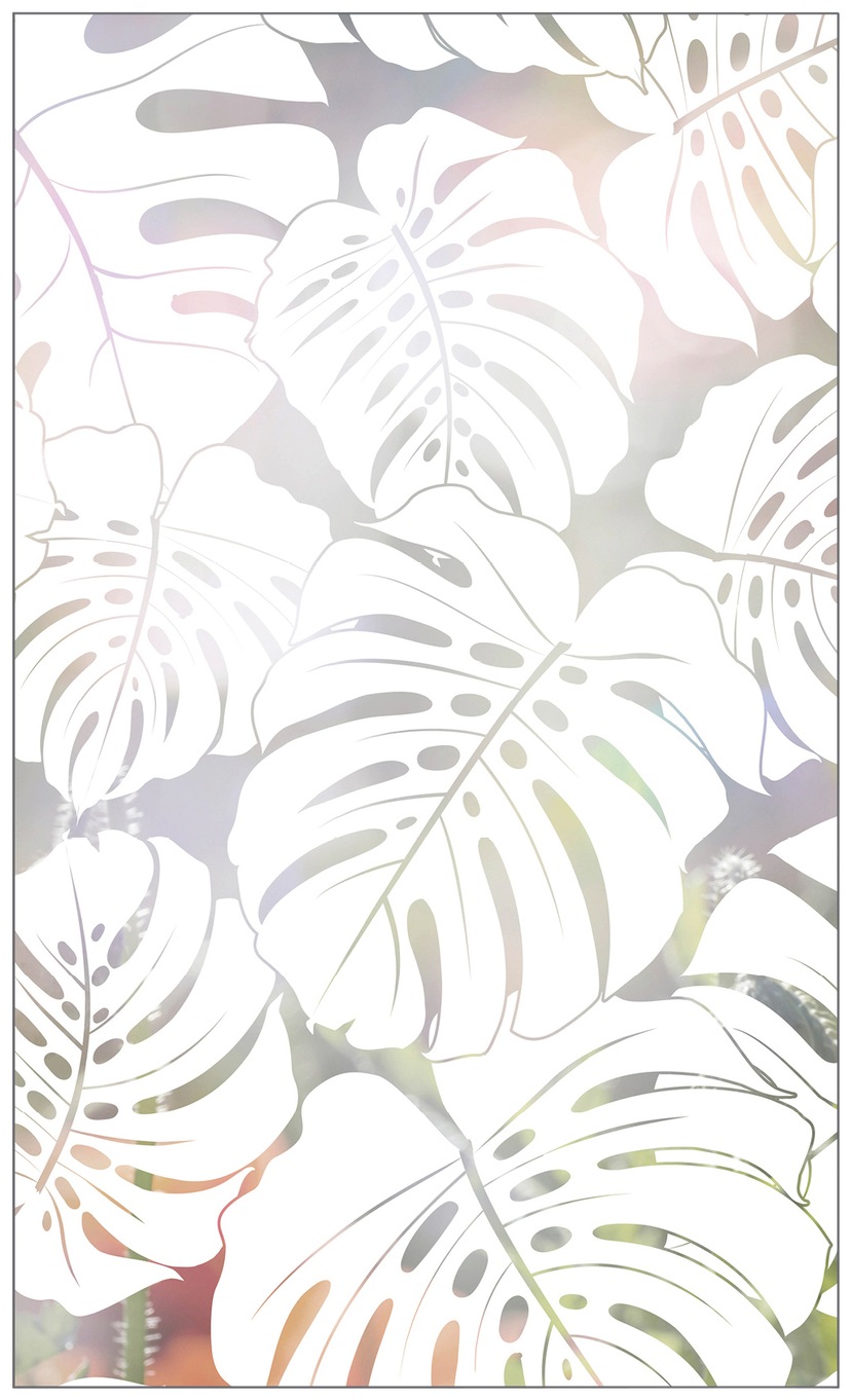 MySpotti Fensterfolie »Look Leaves turquoise«, halbtransparent,  glattstatisch haftend, 60 x 100 cm, statisch haftend online kaufen |  Jelmoli-Versand