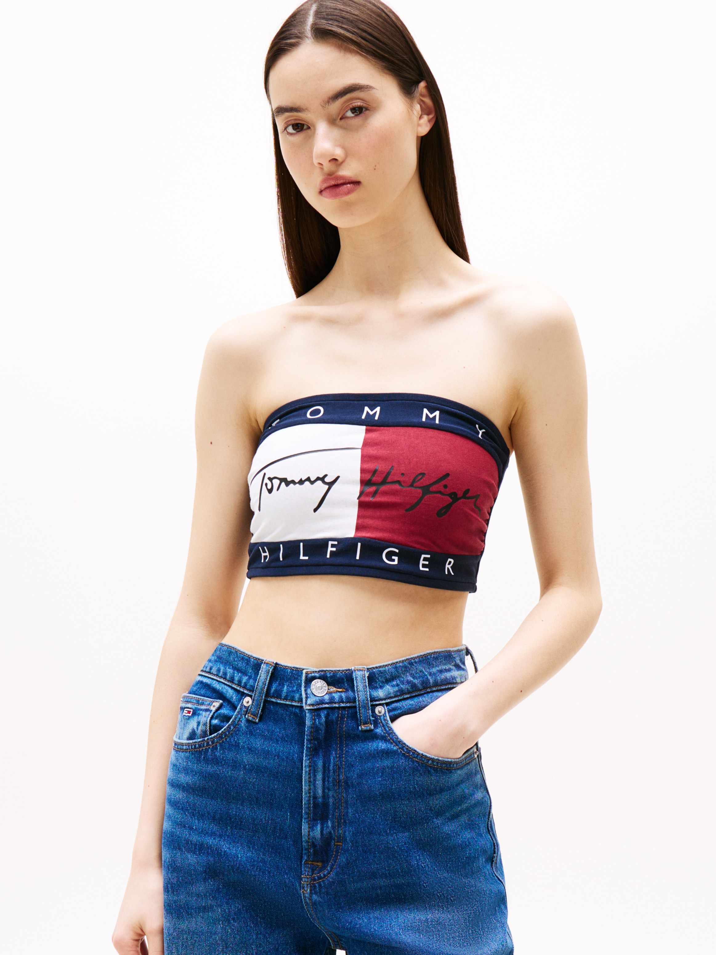 Tommy Hilfiger Underwear Bandeau-BH »BANDEAU«, in Colorblock-Optik, Iconic Tommy Style Aliyah Hip Hop Street