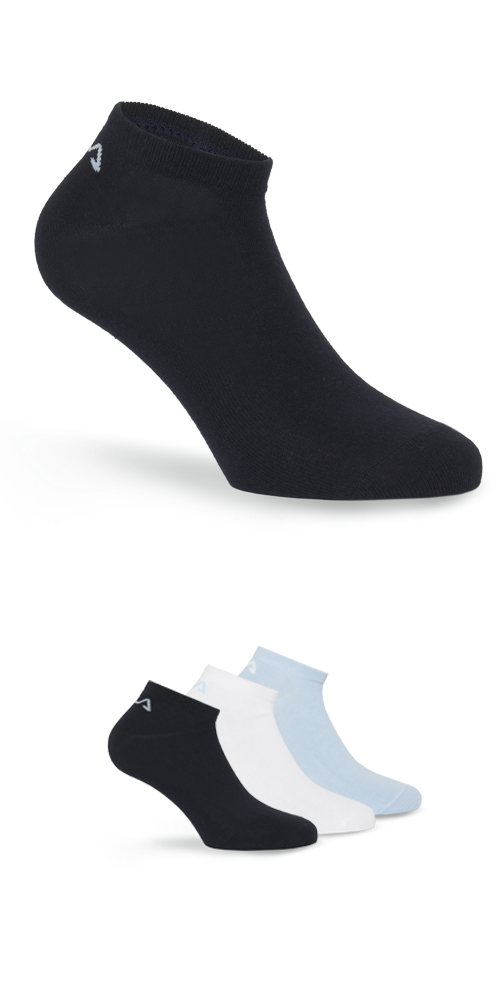 Fila Sneakersocken, (3er Pack), mit eingestricktem Logo an der Ferse