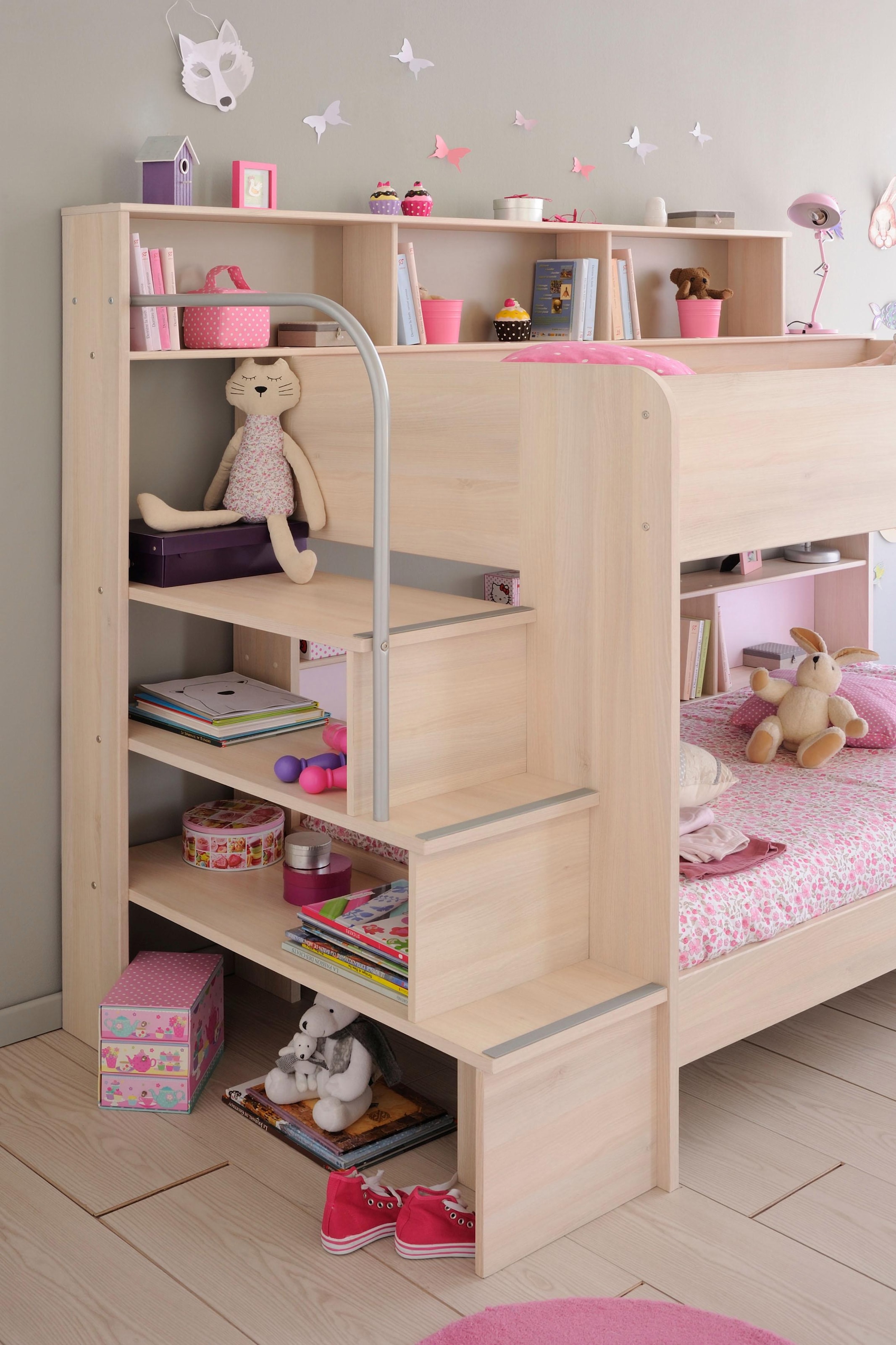 Parisot Jugendzimmer-Set »Bibop«, (Set, 2 St., Etagenbett, Schrank)