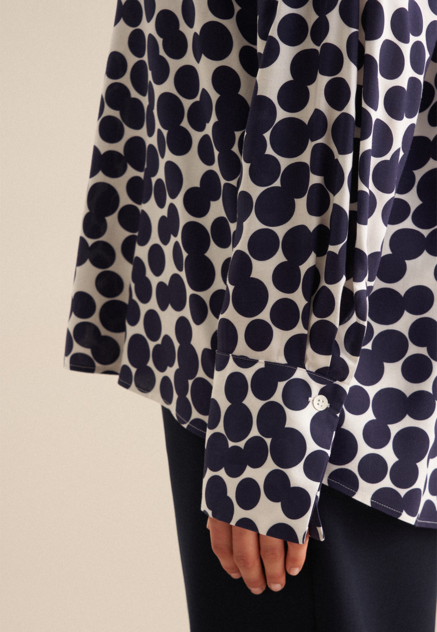 seidensticker Klassische Bluse »Schwarze Rose«, Tunika Punkte