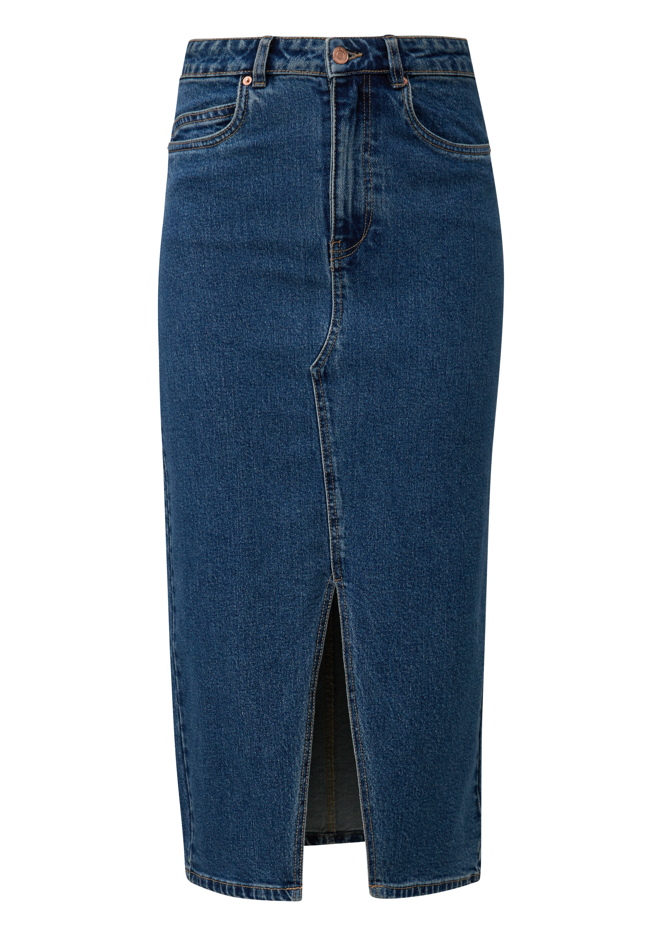 QS Jeansrock, mit Schlitz