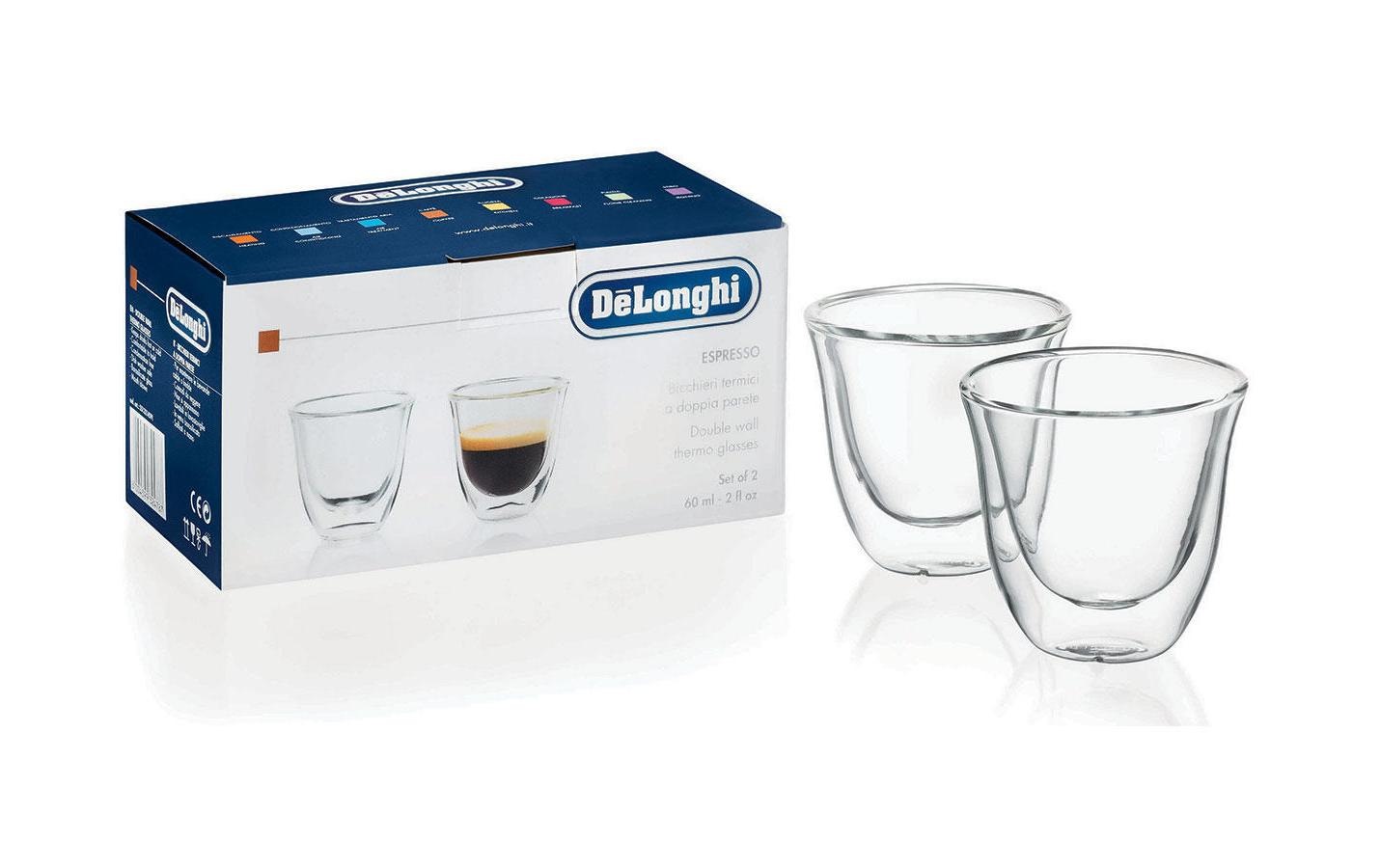 De'Longhi Espressoglas »0.6 dl«, (2 tlg.)