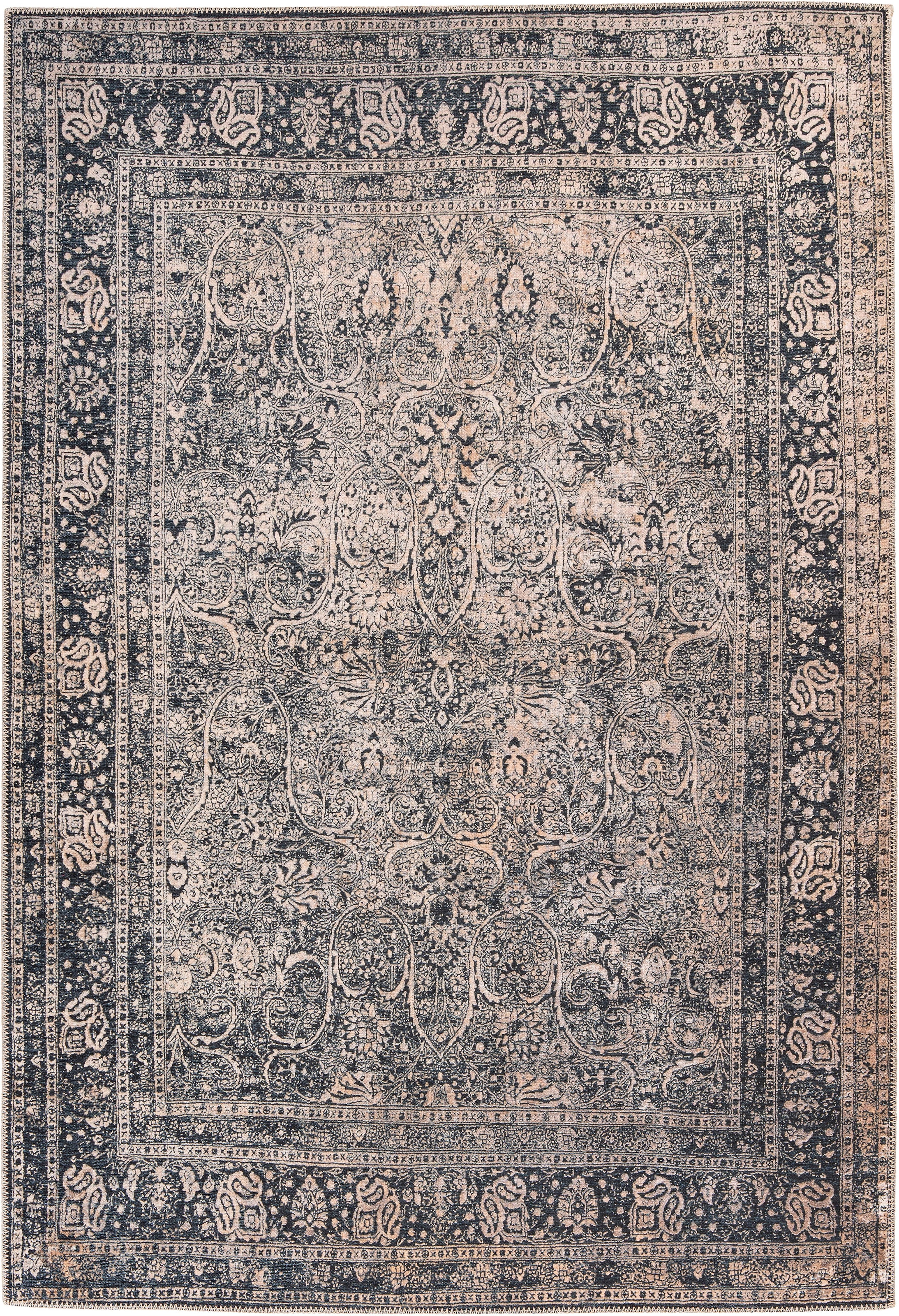 me gusta Teppich »Faye 925«, rechteckig, 6 mm Höhe, Flachgewebe, gedrucktes Motiv, Wohnzimmer