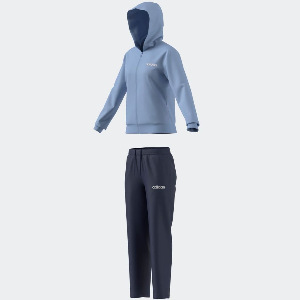 adidas Sportswear Trainingsanzug »W LINEAR TS«, (2 tlg.), Trainingsjacke mit Kapuze, Tracksuit