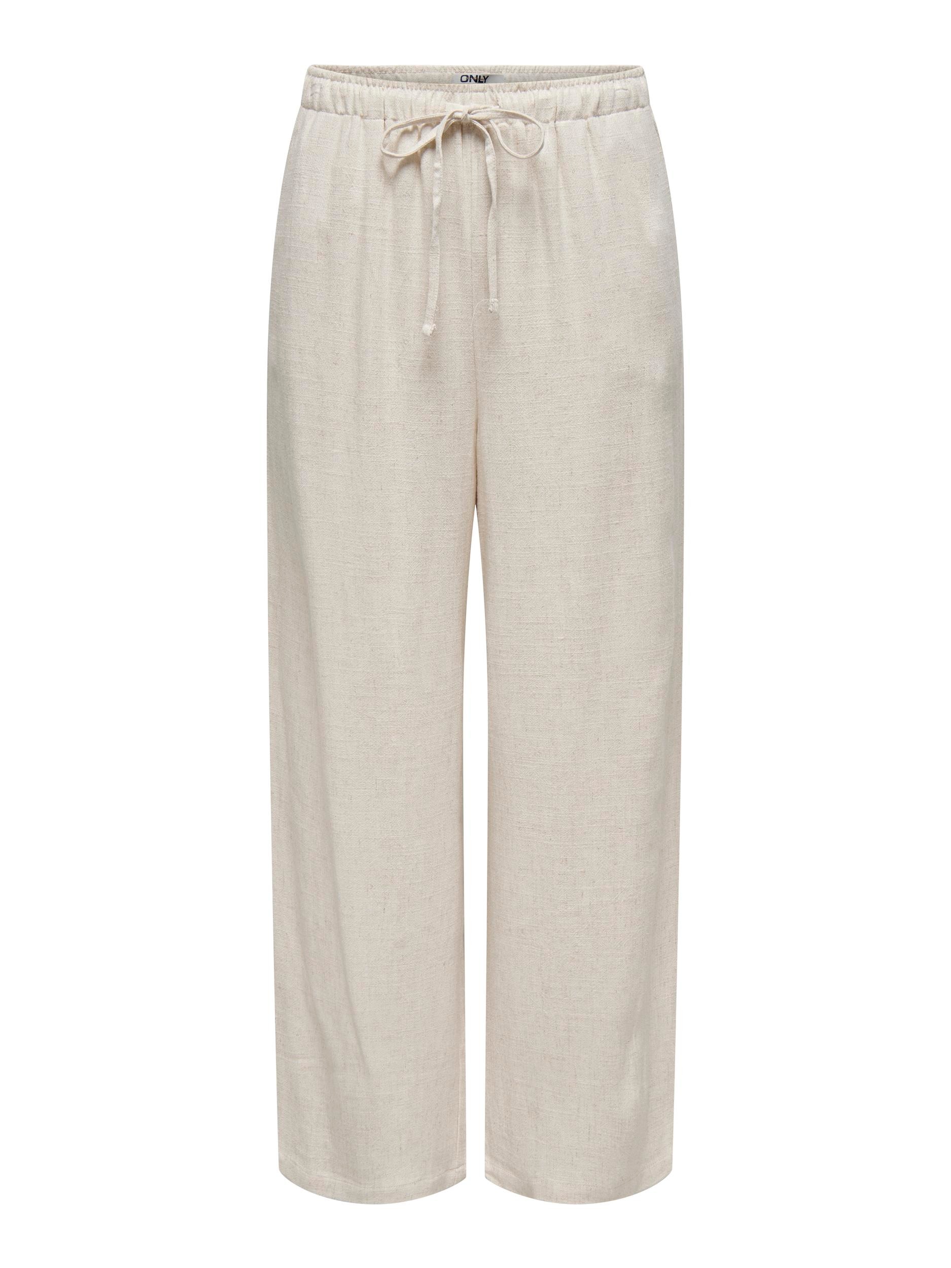 ONLY Schlupfhose »ONLSIESTA MW PULL-UP LINEN BL PNT NOOS«, Sommerhose