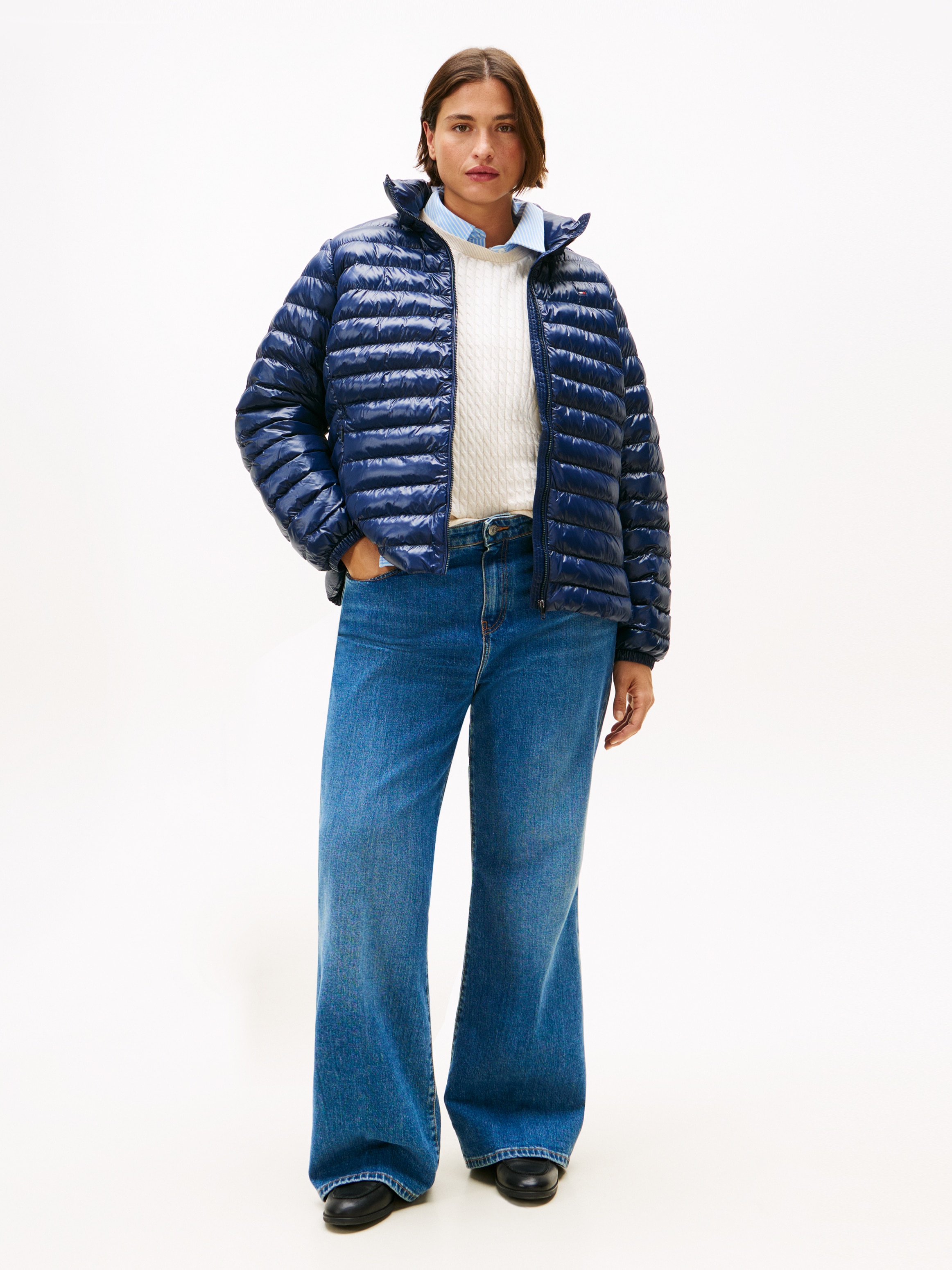 Tommy Hilfiger Curve Steppjacke »CRV LW PADDED SLIM JACKET«, mit Kapuze, in grossen Grössen