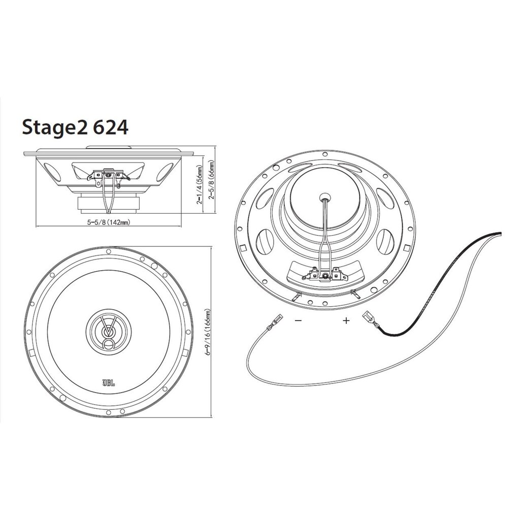 JBL Auto-Lautsprecher »Stage2 6«