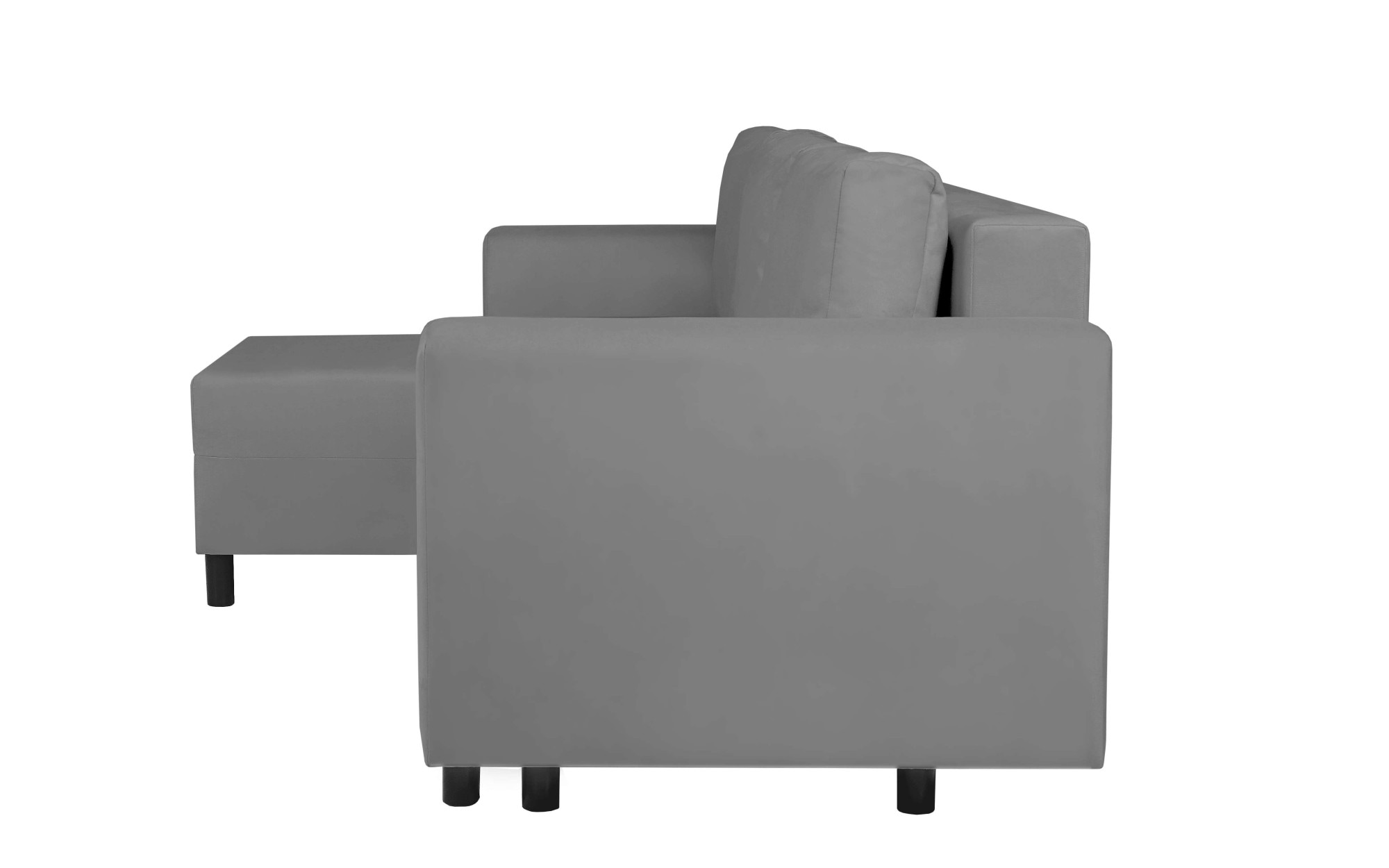 INOSIGN Ecksofa »GLENOE Schlafsofa mit Bettkasten, Recamiere beidseitig montierbar«, L-Form, Masse B/T/H: 230/135/84,5 cm, Velvet & Struktur weich