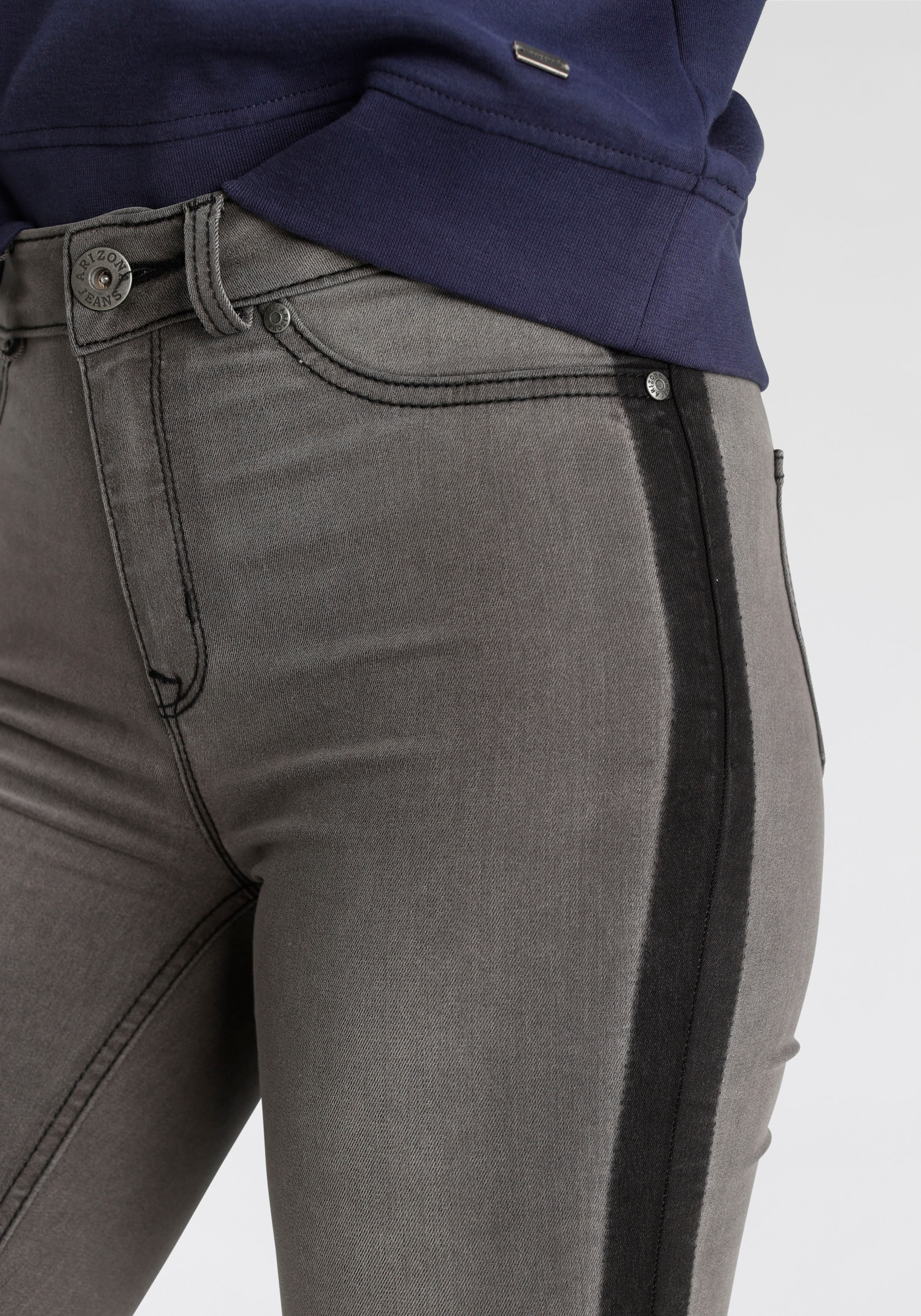 Skinny-fit-Jeans High online Schweiz Arizona Jelmoli-Versand seitlichem mit Streifen Stretch«, »Ultra Waist bestellen bei