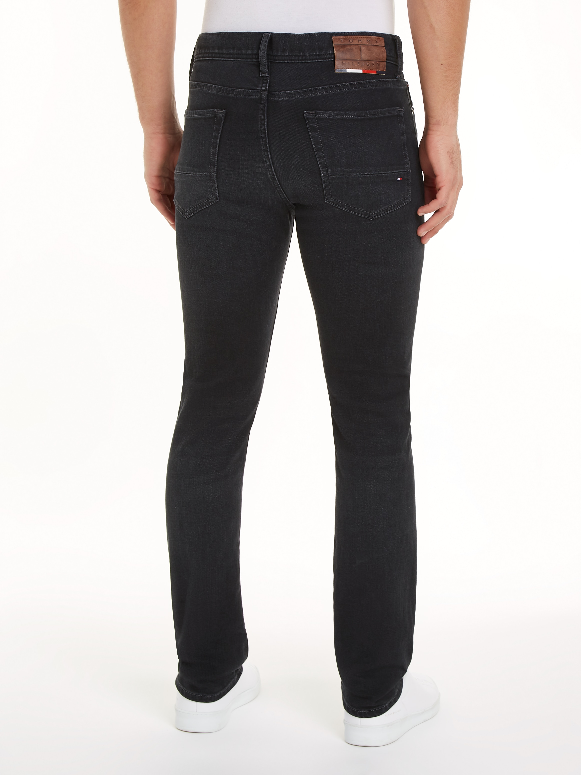 Tommy Hilfiger Slim-fit-Jeans »SLIM BLEECKER PSTR CROW BLACK«