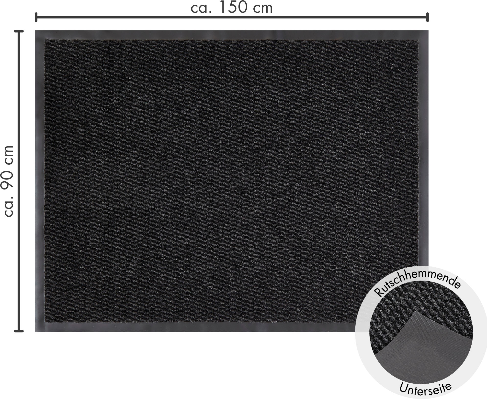 Andiamo Fussmatte »Easy, Made in Netherlands«, rechteckig, 5 mm Höhe, Schmutzfangmatte, rutschhemmend, Innen- und überdachten Aussenbereich