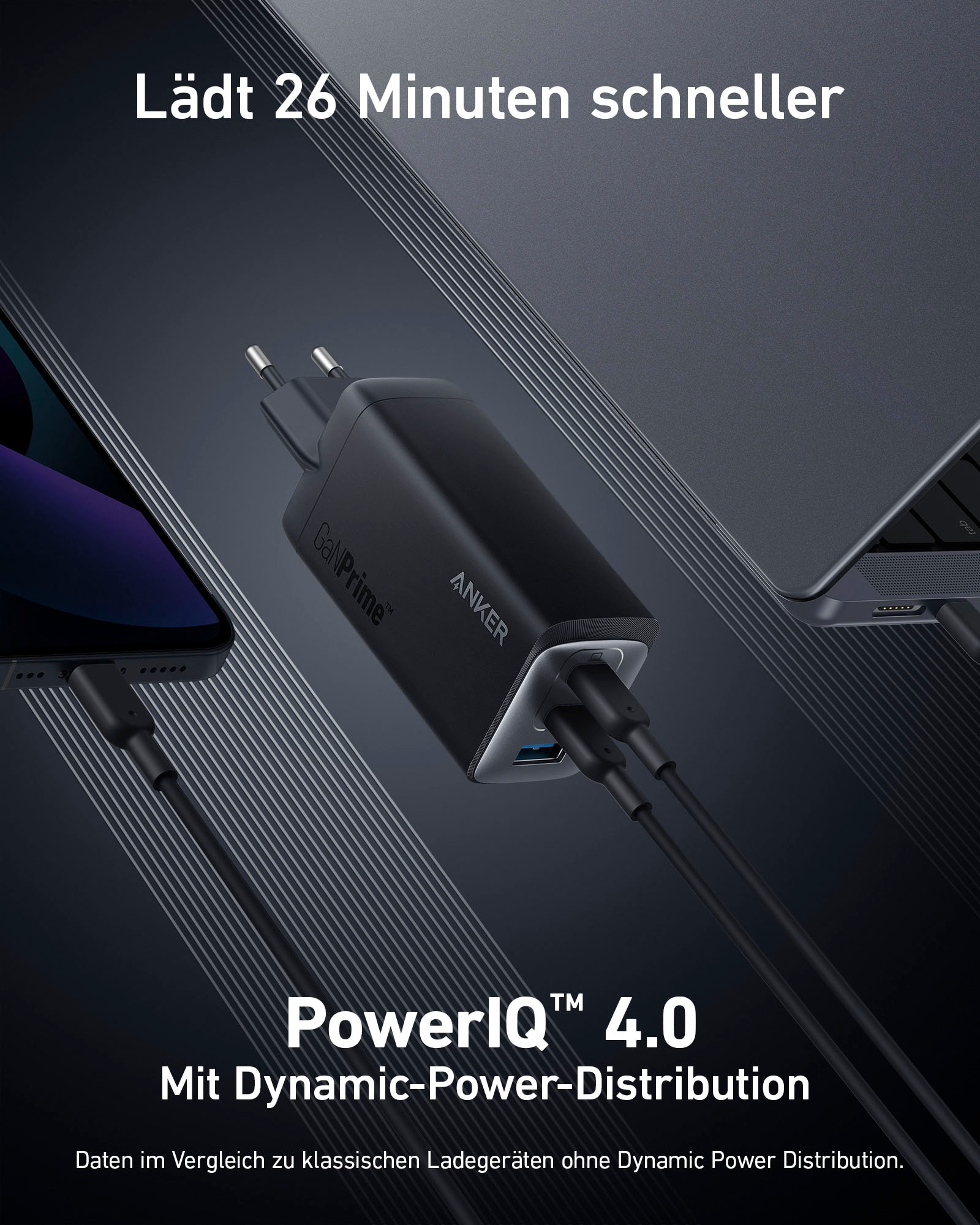 Anker Smartphone-Ladegerät »737 GaN III 3-Port«