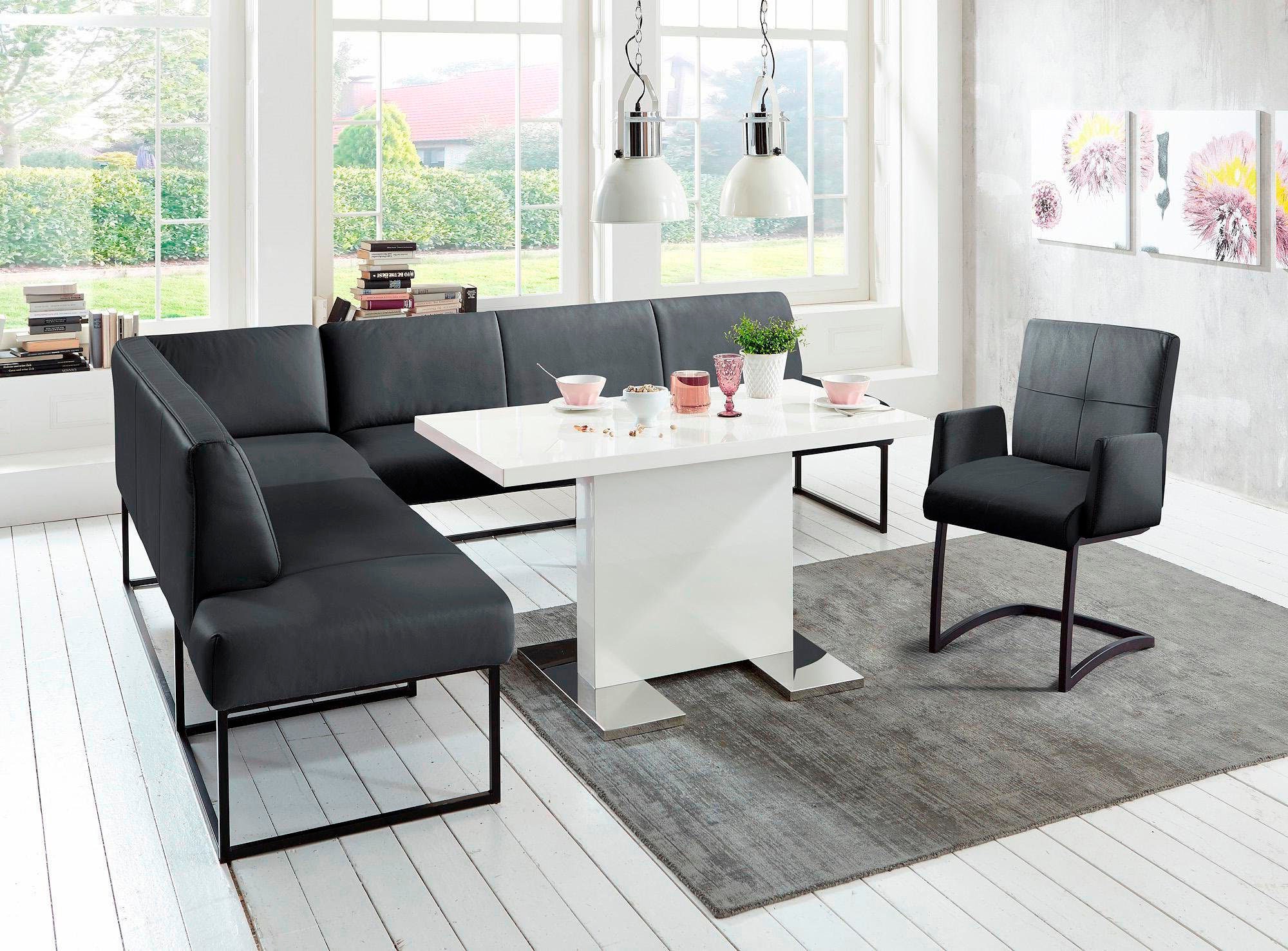 exxpo - sofa fashion Eckbank »Affogato, hoher Sitzkomfort, bequem«, Frei im Raum stellbar