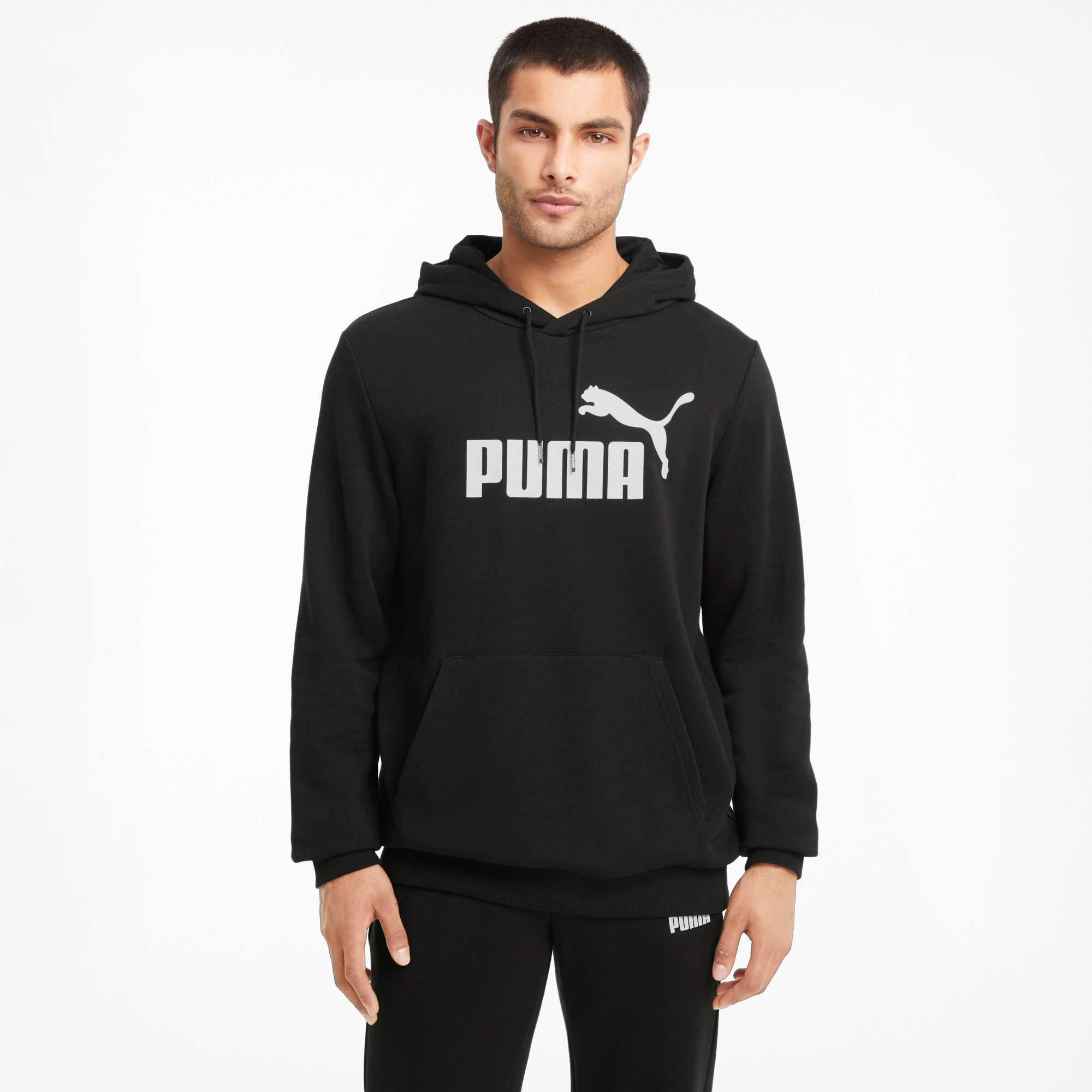 PUMA Kapuzensweatshirt »ESS BIG LOGO HOODIE TR«, sportlicher Stil, mit Kängurutasche, Regular Fit