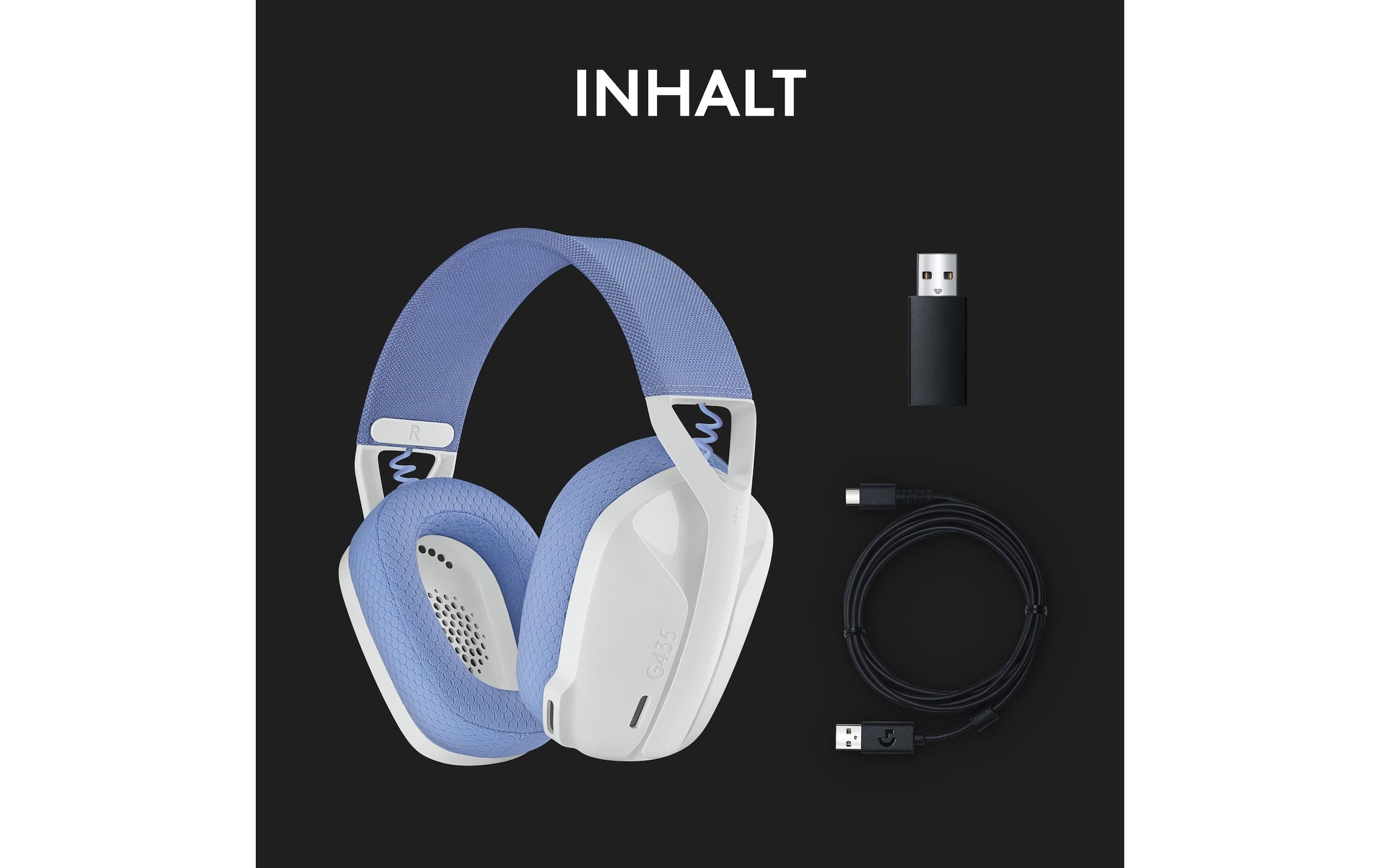 Logitech Gaming-Headset »G435 Gaming Headset white«