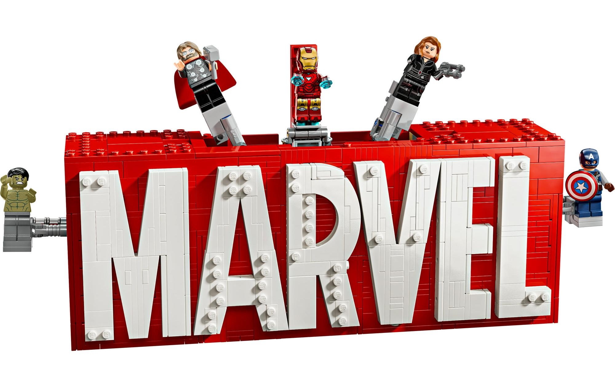 LEGO® Spielbausteine »Marvel Logo und Minifiguren 76313«, (931 St.)