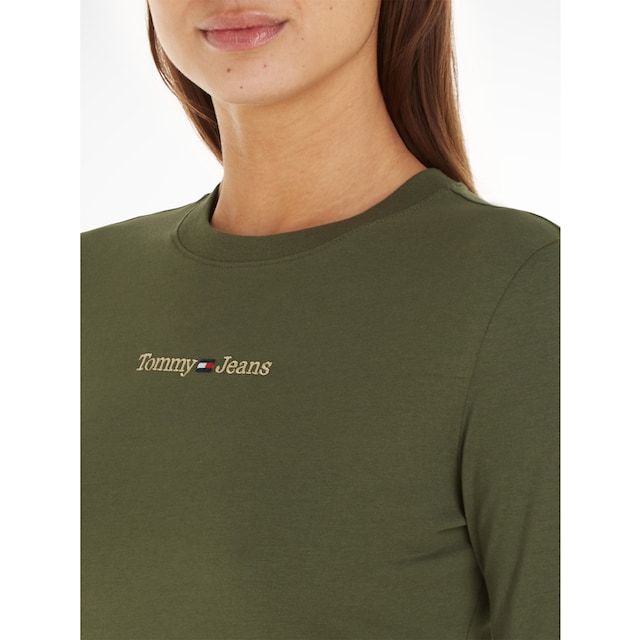 Tommy Jeans Langarmshirt »TJW BBY GOLD SERIF LINEAR LS«, mit Tommy Jeans  Linear Logo-Schriftzug online shoppen | Jelmoli-Versand