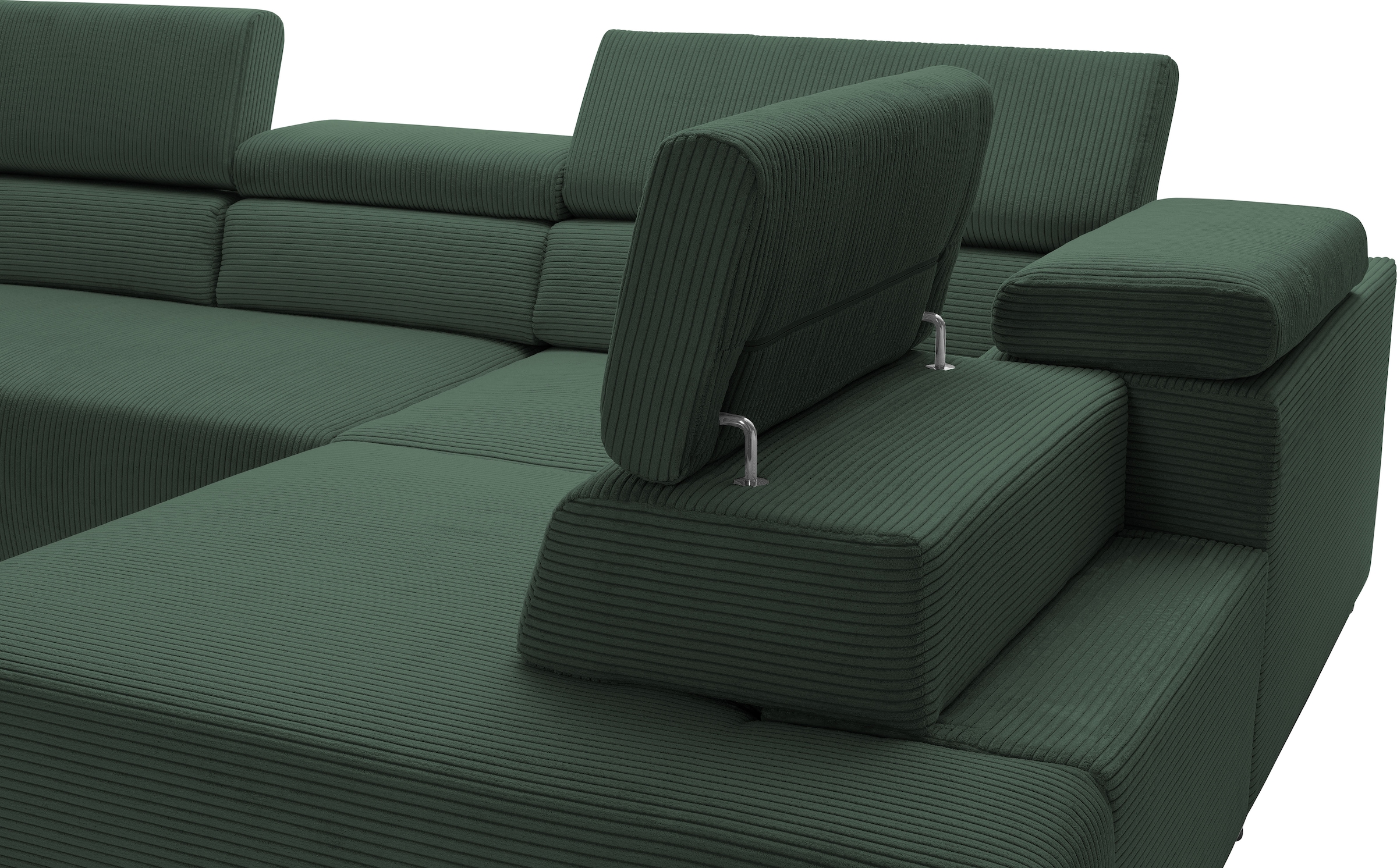 exxpo - sofa fashion Ecksofa »VITTORIO«, inkl. Kopfteil- und Sitztiefenverstellung, wahlweise mit Bettfunktion