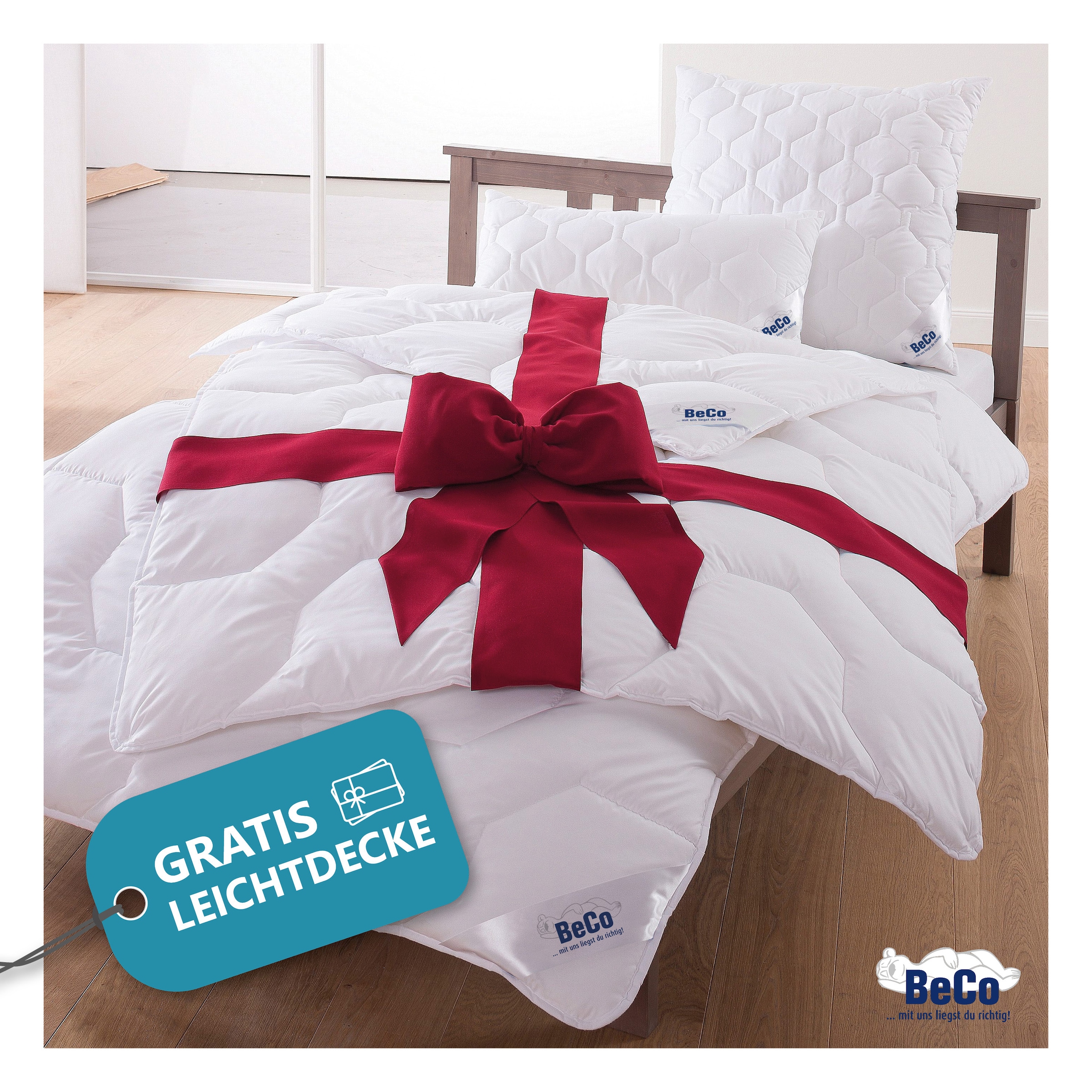 Beco Microfaserbettdecke "2 für 1, Bettdecken für Sommer und Winter, inkl. 1 Gratis-Leichtdecke" normal Füllung Polyester Bezug Polyester 1 Stk. tlg. Bettdecke 135x200 cm, 155x220 cm und weitere Grössen, Decke