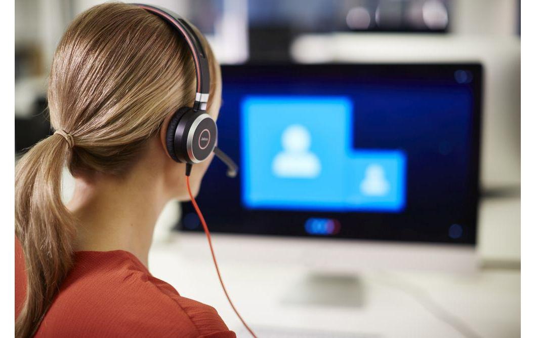 Jabra Headset »Evolve 40 Duo UC«, Noise-Cancelling