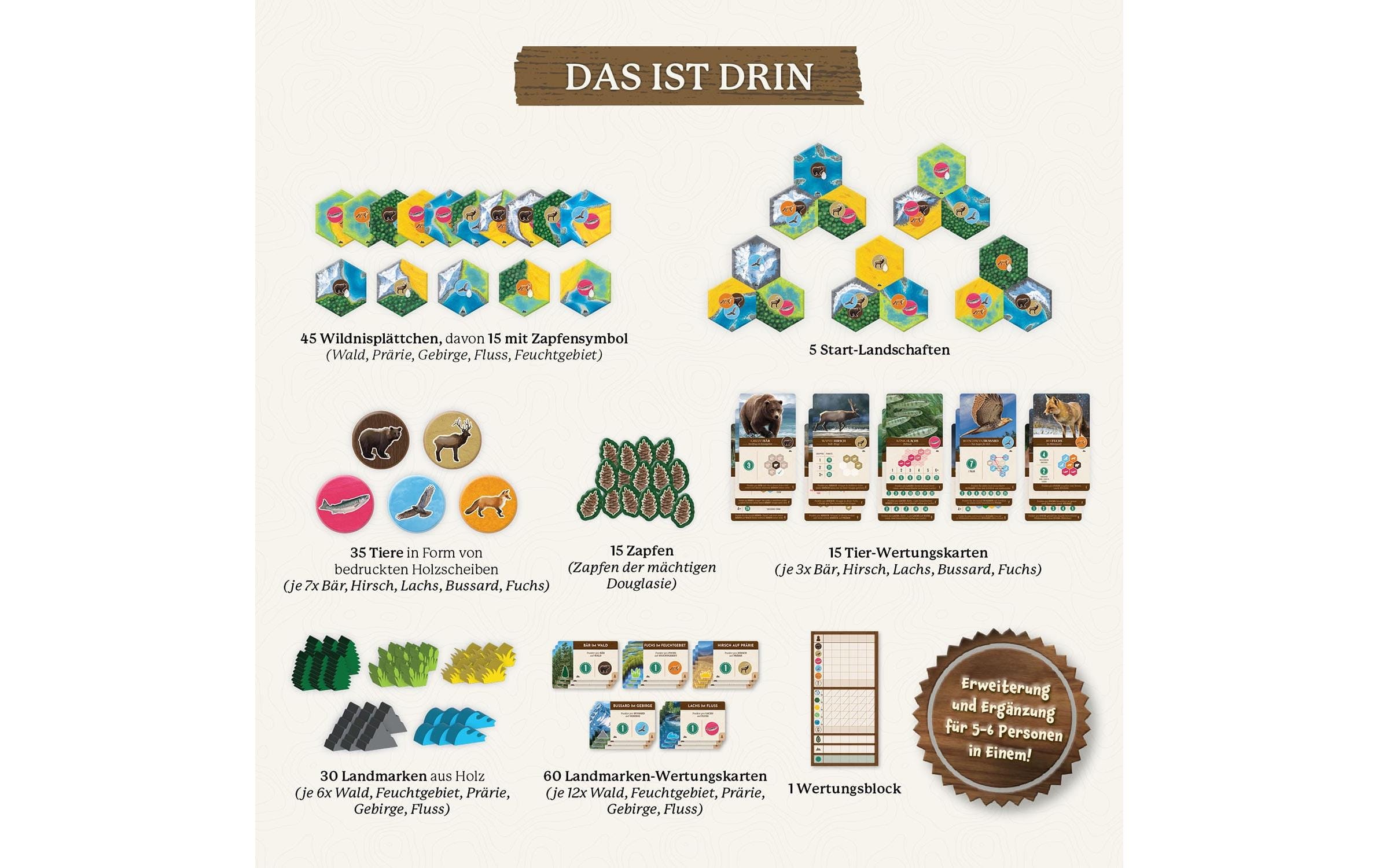 Kosmos Spiel »Cascadia: Landmarks -DE-«