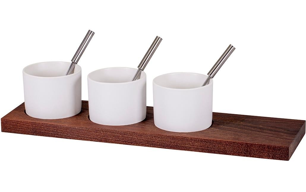 Kadastar Snackschale "Trio klein" aus Holzwerkstoff