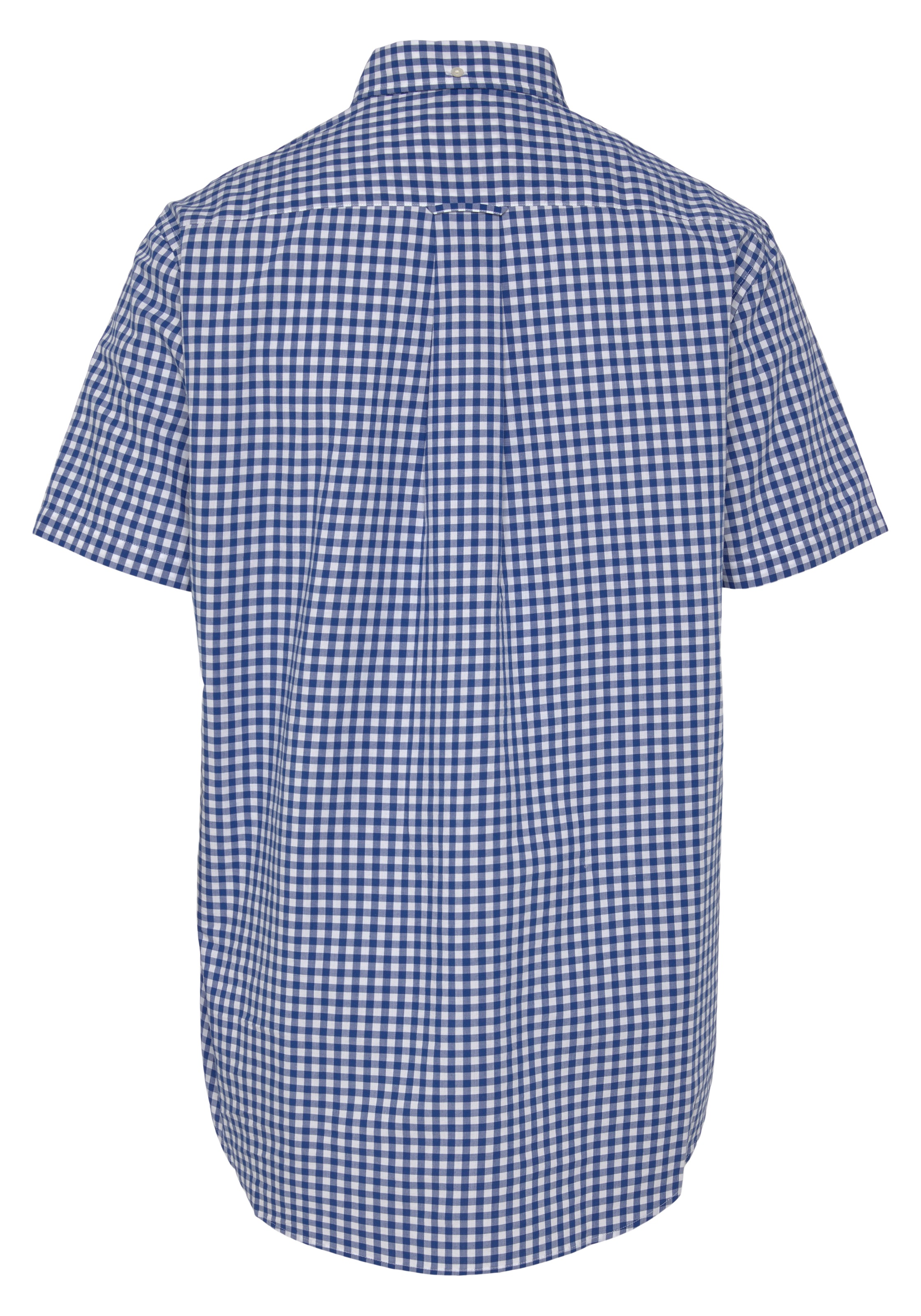 Gant Kurzarmhemd »Regular Fit Gingham Popeline Hemd strapazierfähig pflegeleicht kariert«, mit einer kleinen Logostickerei auf der Brusttasche